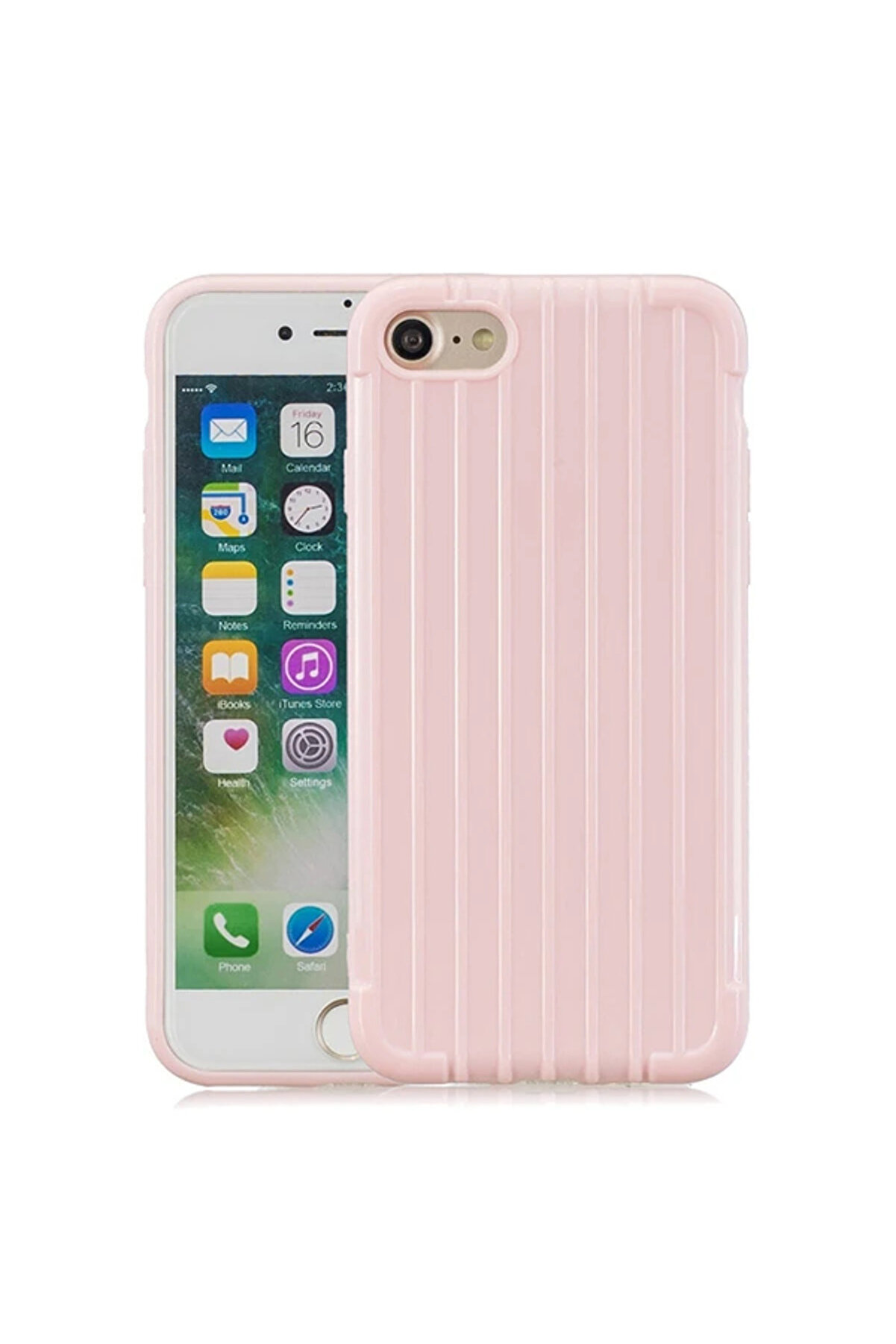 Ally İphone 8/7/Se 2 (2020) Trunk Li̇nes İnce Soft Si̇li̇kon Kılıf-(1903) - Dropx7466-2431