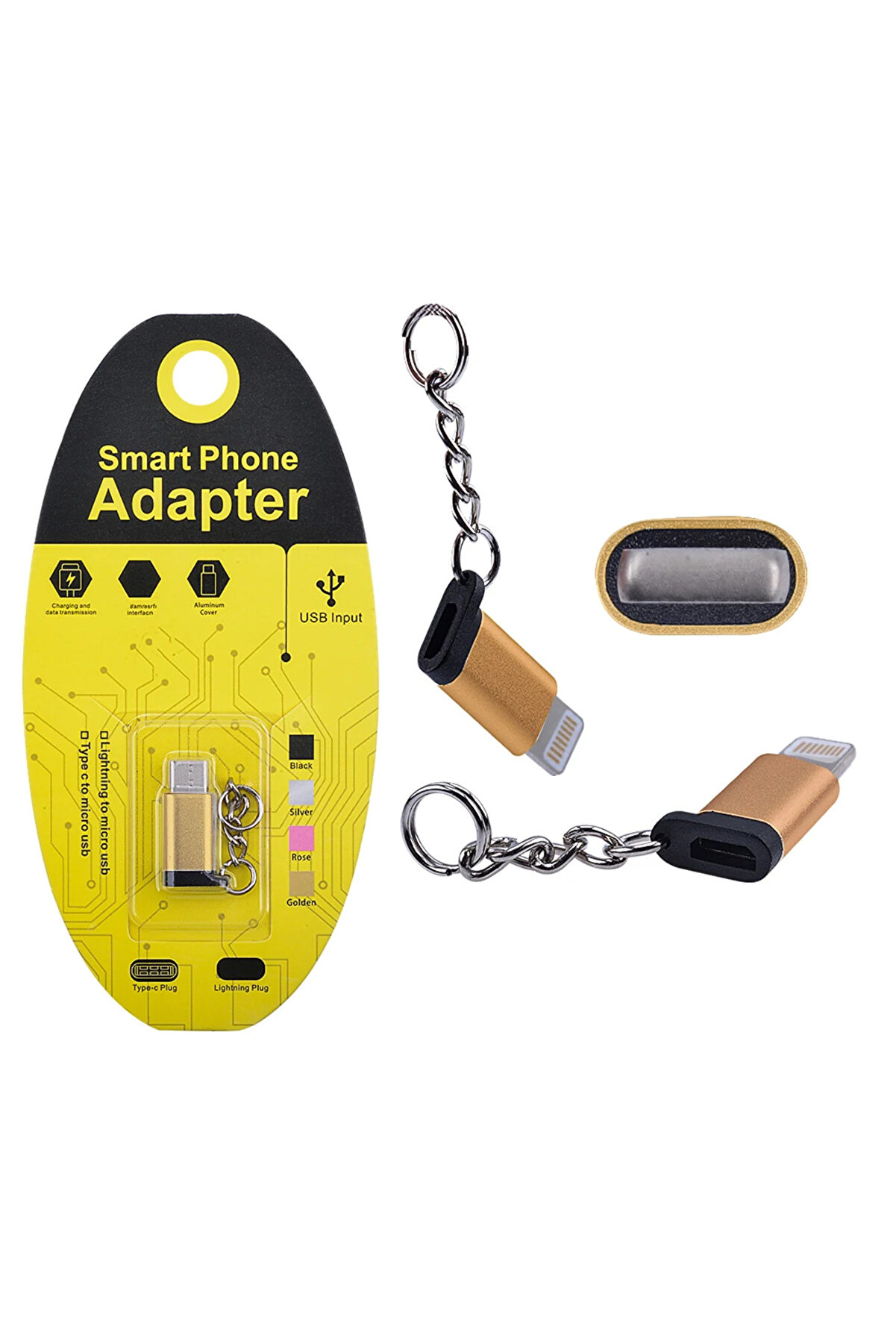 Li̇gti̇ni̇ng Dönüştürücü Mi̇cro Usb Adaptor Converter Çevi̇ri̇ci̇ Başlık Anahtarl -