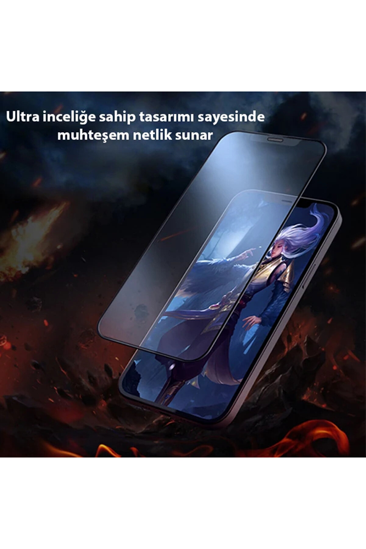 Gor İphone 12 Pro Max 9D Hardeni̇ng Tempered Full Cam Ekran Koruyucu-(1903) - Alvn6150-8925