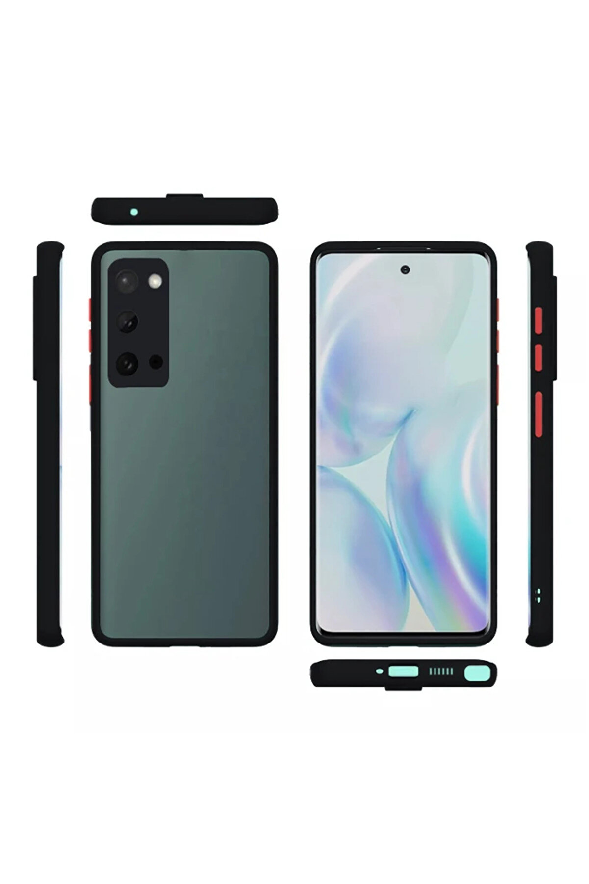 Samsung Galaxy Note 20 Pro Kamera Lens Korumalı Kılıf Premi̇um Si̇li̇kon Kılıf - Dropx8026-1219