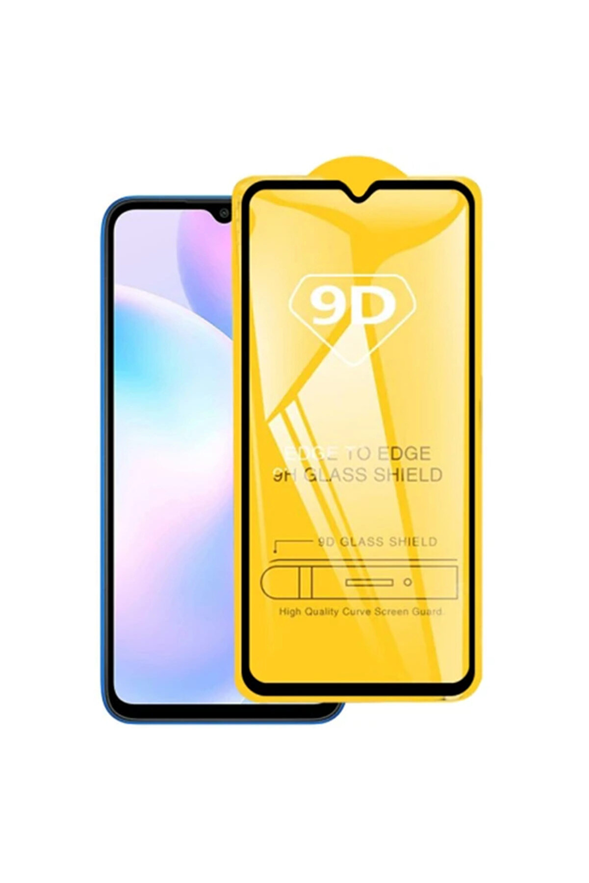 CepteToptan Xiaomi Redmi 9 9D Uyumlu Full Glue Tempered Cam Ekran Koruyucu-(1903) - DROPX4223-2242