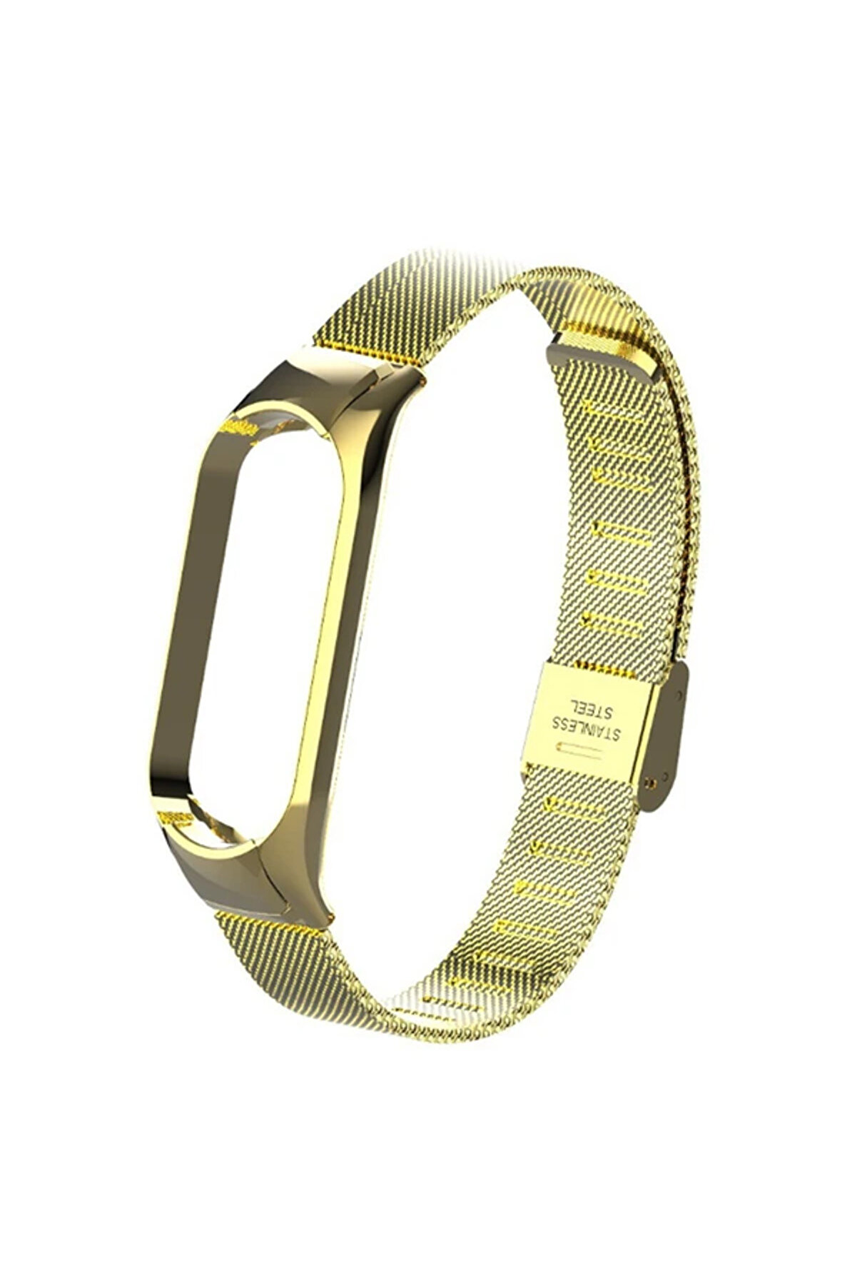 Xi̇aomi̇ Mi̇ Band 5 Metal Kayış Kordon Kopçalı Mi̇lano Loop-(1903) - Dropx7227-9709