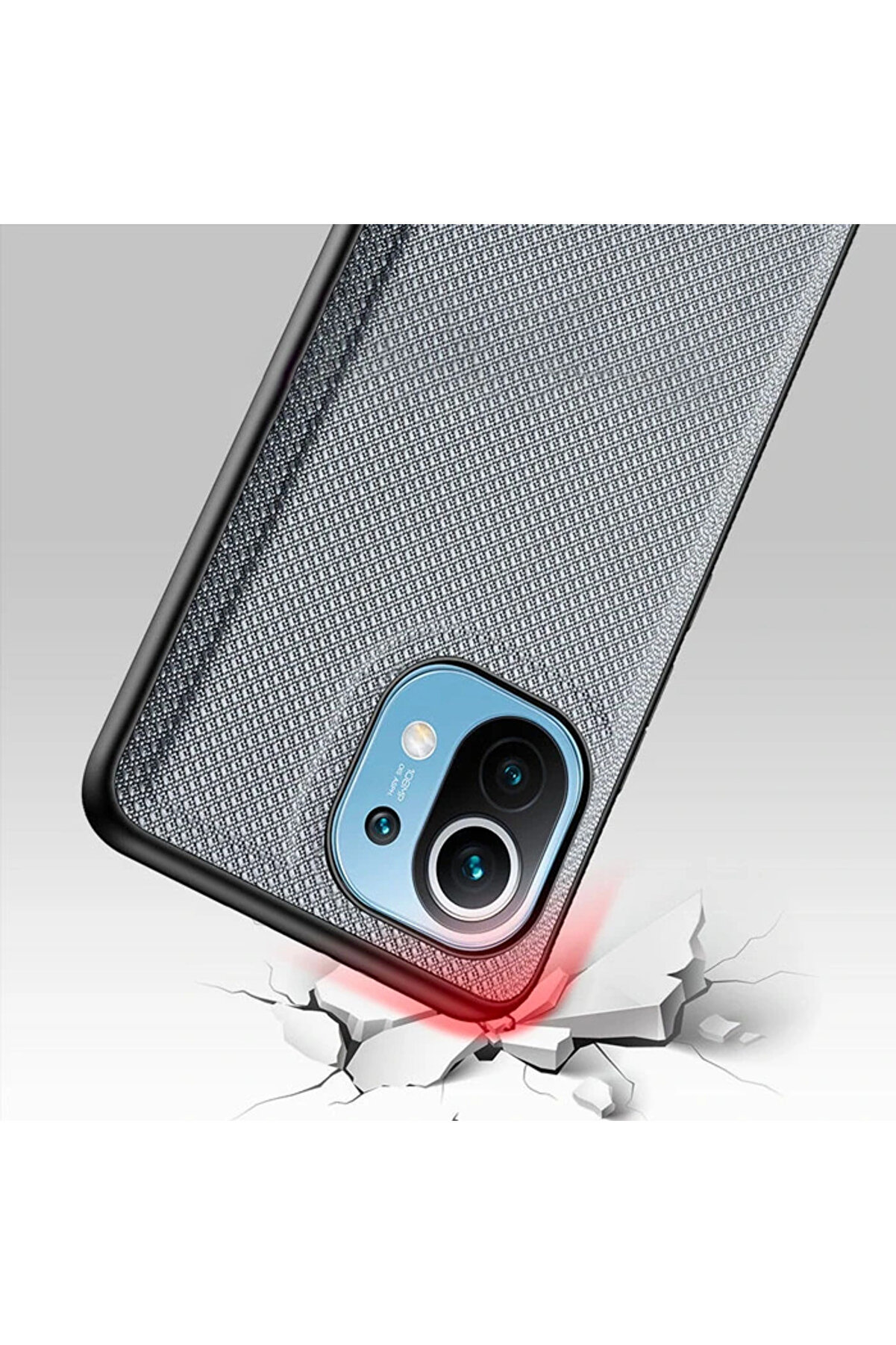 Dux Duci̇s Fi̇no Seri̇si̇ Xi̇aomi̇ Mi̇ 11 Kılıf Premi̇um Dokuma Si̇li̇kon Kılıf-(1903) - Dropx2003-4077