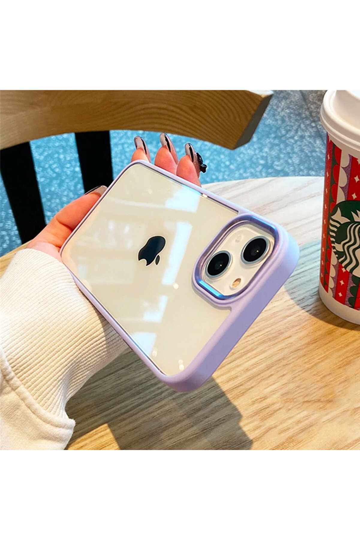 Ally İphone 12 - 12 Pro 6.1İnç Kılıf Parlak Renkli̇ Çerçeveli̇ Ultra Lüx Tpu - Dropx7337-4568