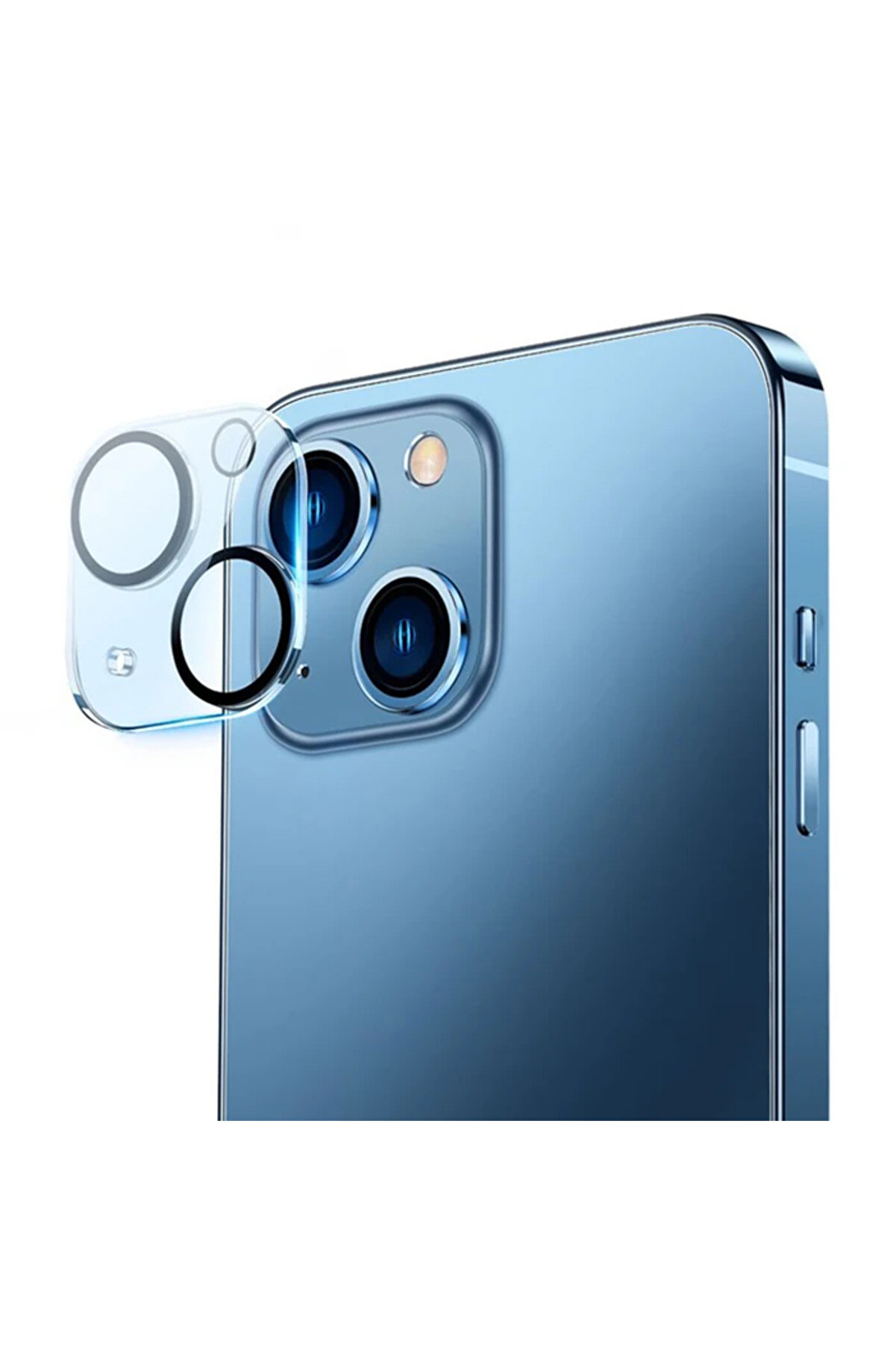 CepteToptan iPhone 14-14 Plus ile Uyumlu 0.3mm Full Tempered Kamera Lens Koruma Camı 2 Adet - DROPX9259-7126