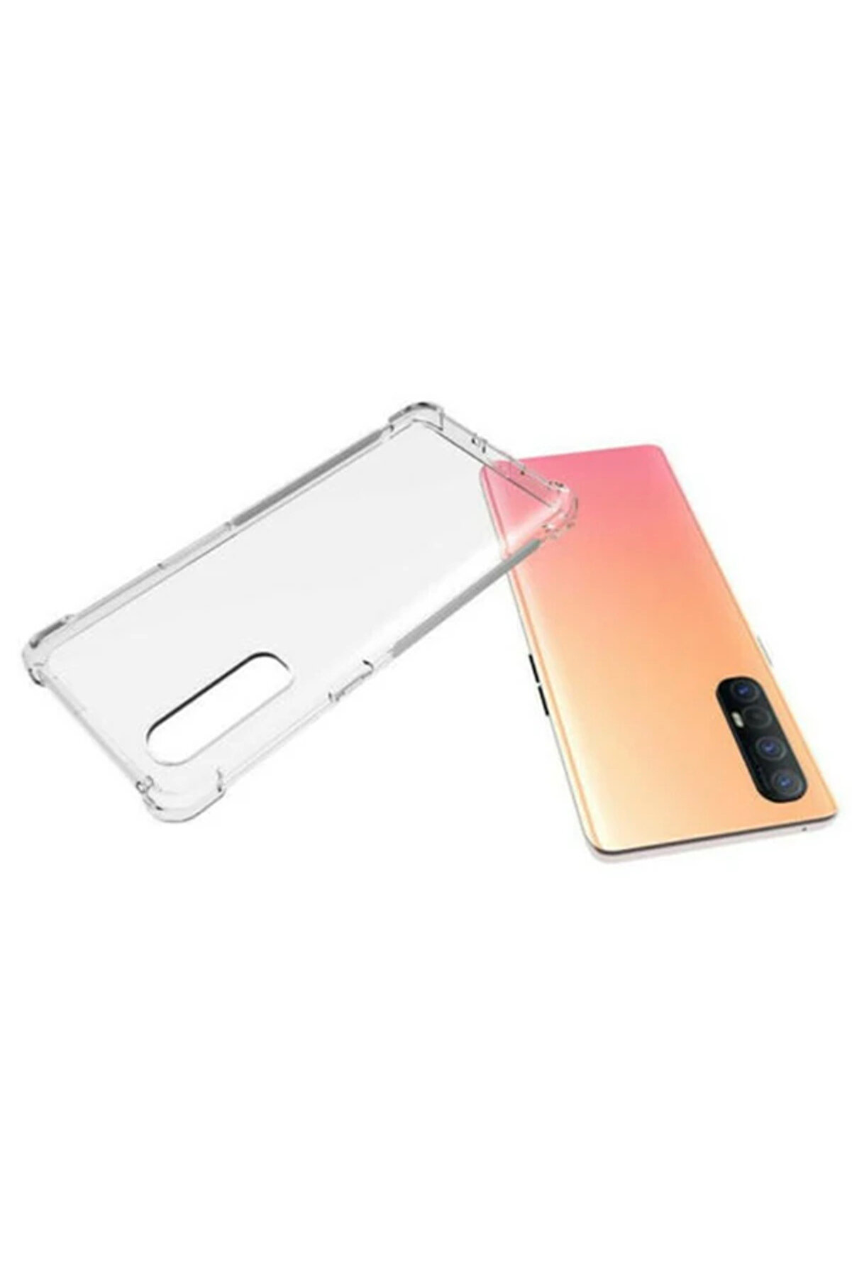 Oppo Reno 3 Pro Anti̇-Drop Darbe Emi̇ci̇ Si̇li̇kon Kılıf Shockproof Kılıf-(1903) - Dropx5715-7698