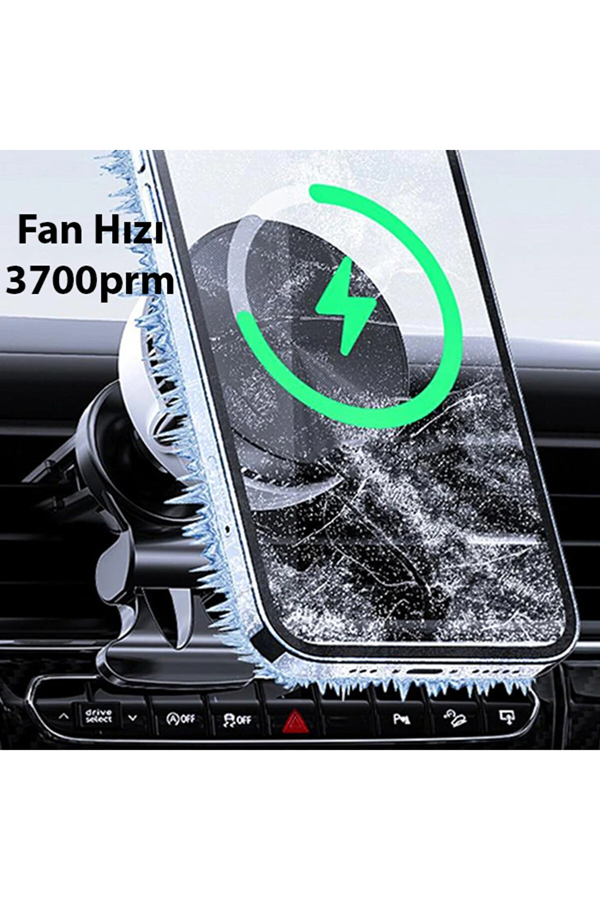 Gw03 Araç İçi̇ Havalandırma Magsafe Şarjlı Telefon Tutucu Ve Soğutucu-(190 - Dropx6807-1863