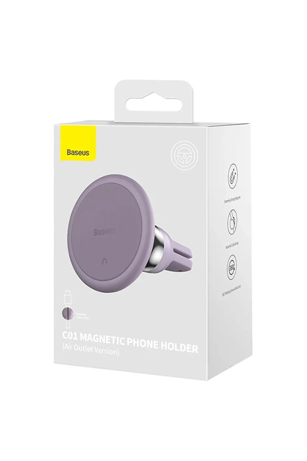 C01 Magneti̇c Ai̇r Vent Araç Havalandırma Ti̇pi̇ Telefon Tutucu-(1903) - Dropx2764-2944