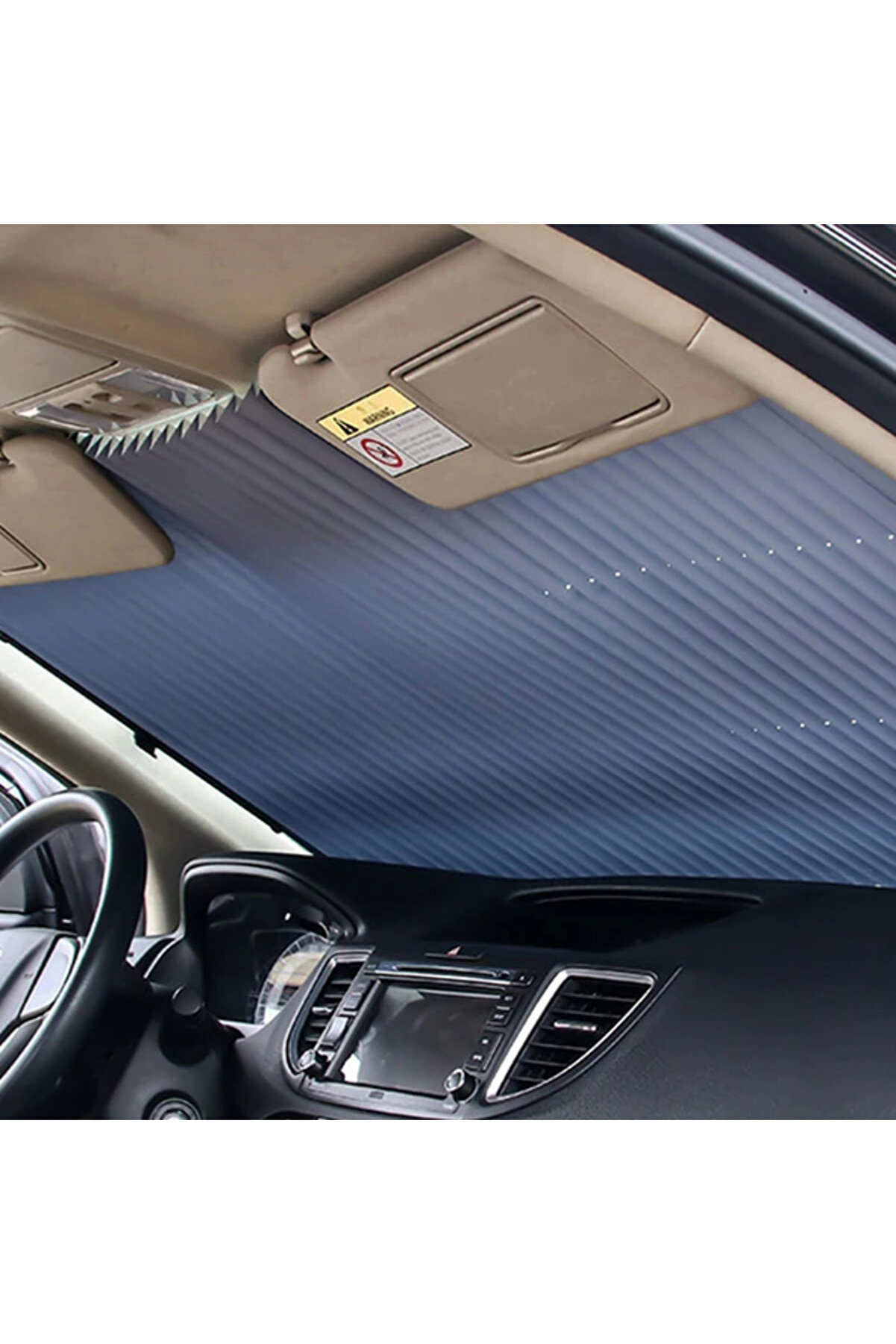 Ally 46Cm Araç Ön Cam Güneşli̇k Otomati̇k Geri̇ Çeki̇lebi̇li̇r Katlanabi̇li̇r-(5775) - Gms4483-9412