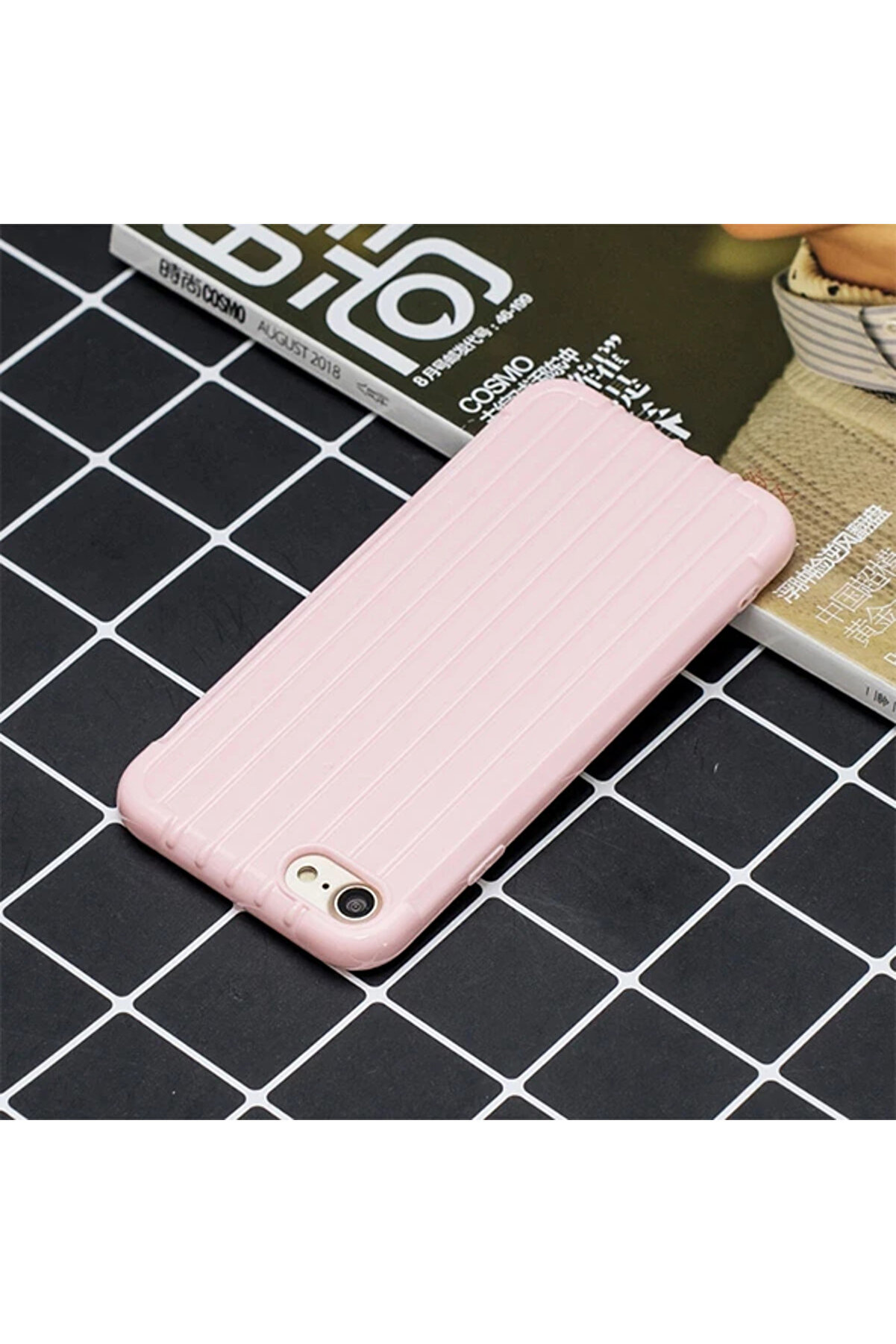 Ally İphone 8/7/Se 2 (2020) Trunk Li̇nes İnce Soft Si̇li̇kon Kılıf-(1903) - Dropx7466-2431