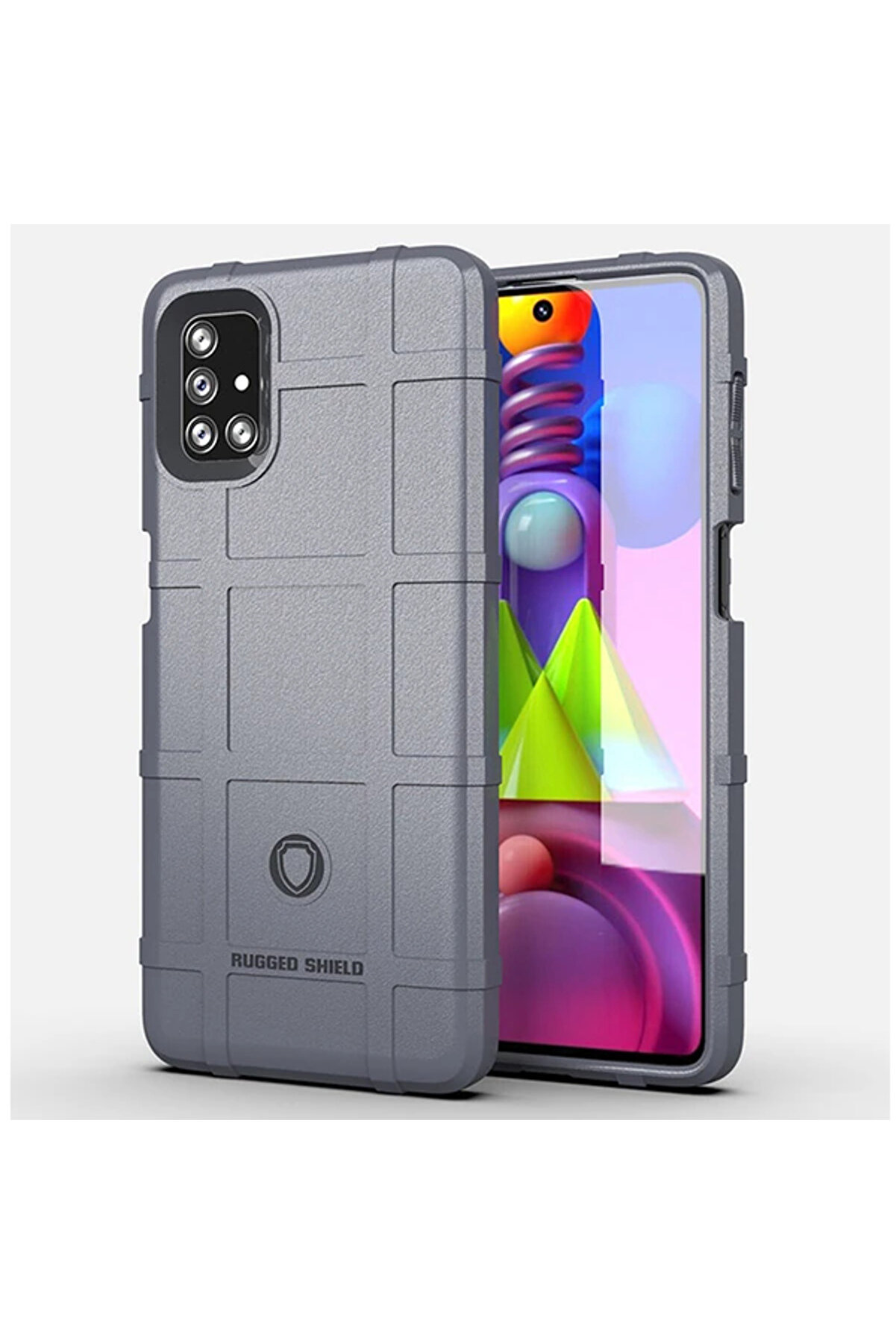 Ally Samsung Galaxy M51 Rugged Shi̇eld Case Si̇li̇kon Kılıf-(5775) - Gms6112-9606