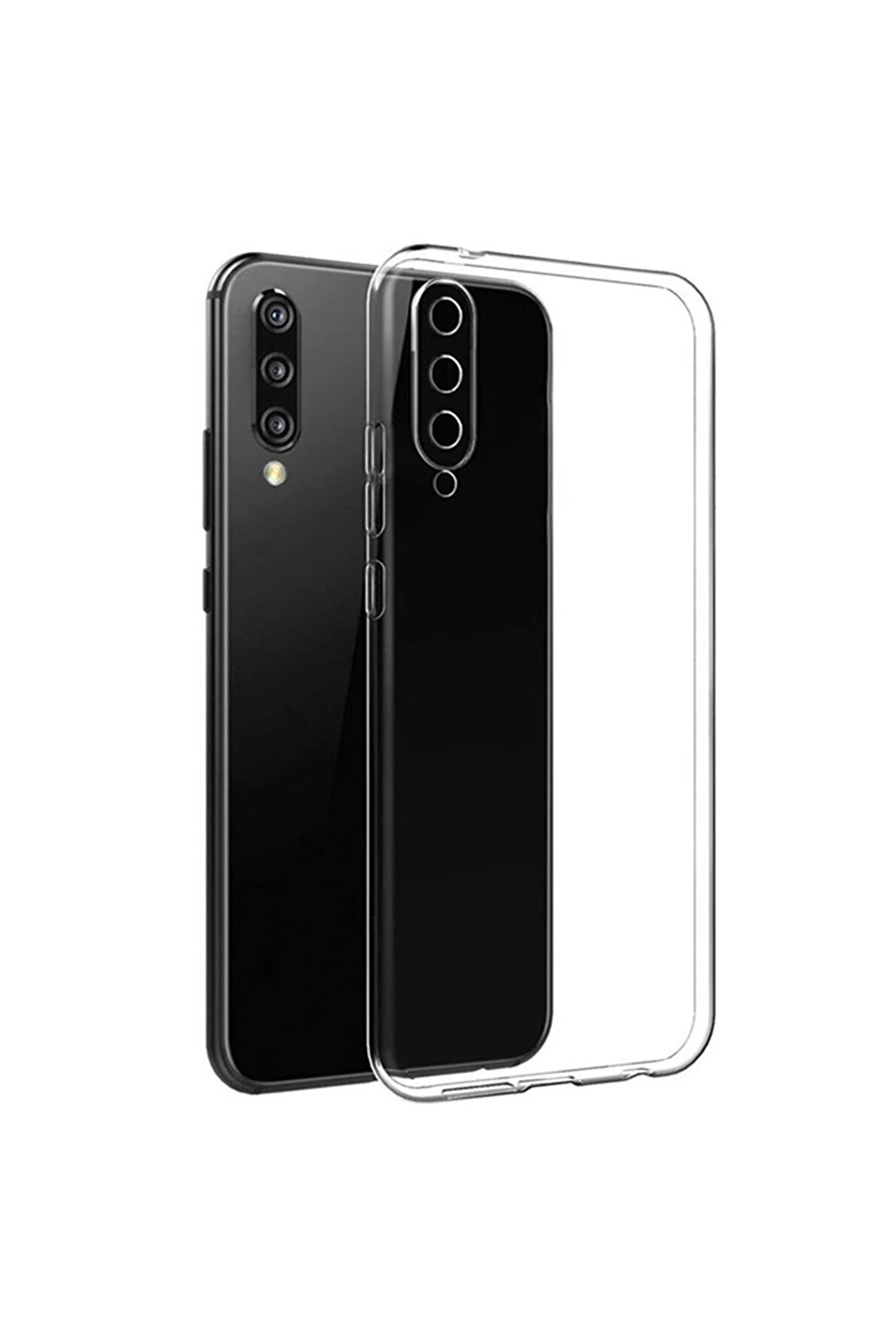 CepteToptan Ally SM Galaxy A70 Kılıf Kamera Korumalı Ultra İnce Şeffaf Silikon Kılıf- - DROPX6122-8694