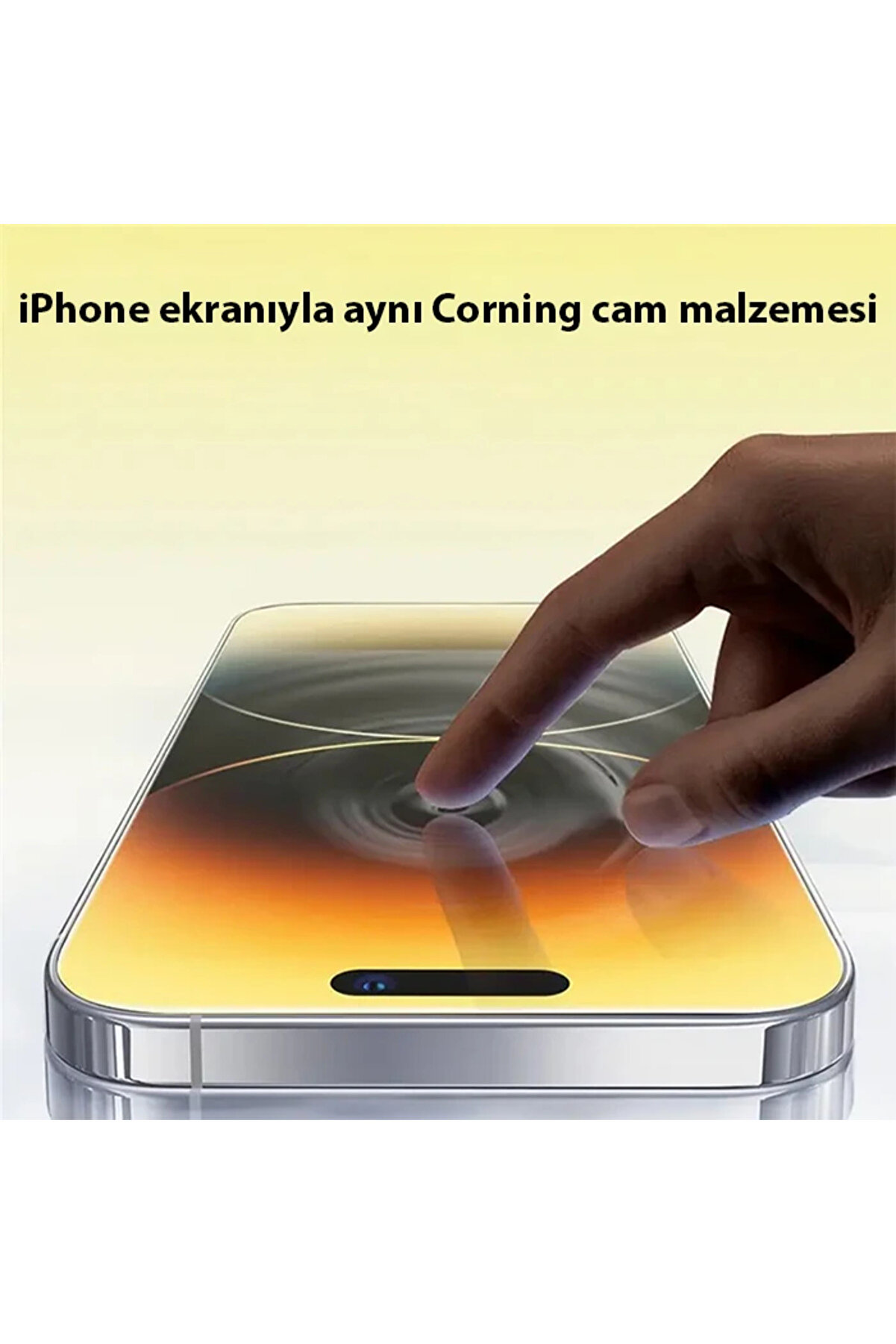 Corni̇ng İphone 15 Pro Max Uyumlu Hd Tempered Full Koruma Cam Ekran Koruyucu(5775)-Najmaddi̇n4071-2793