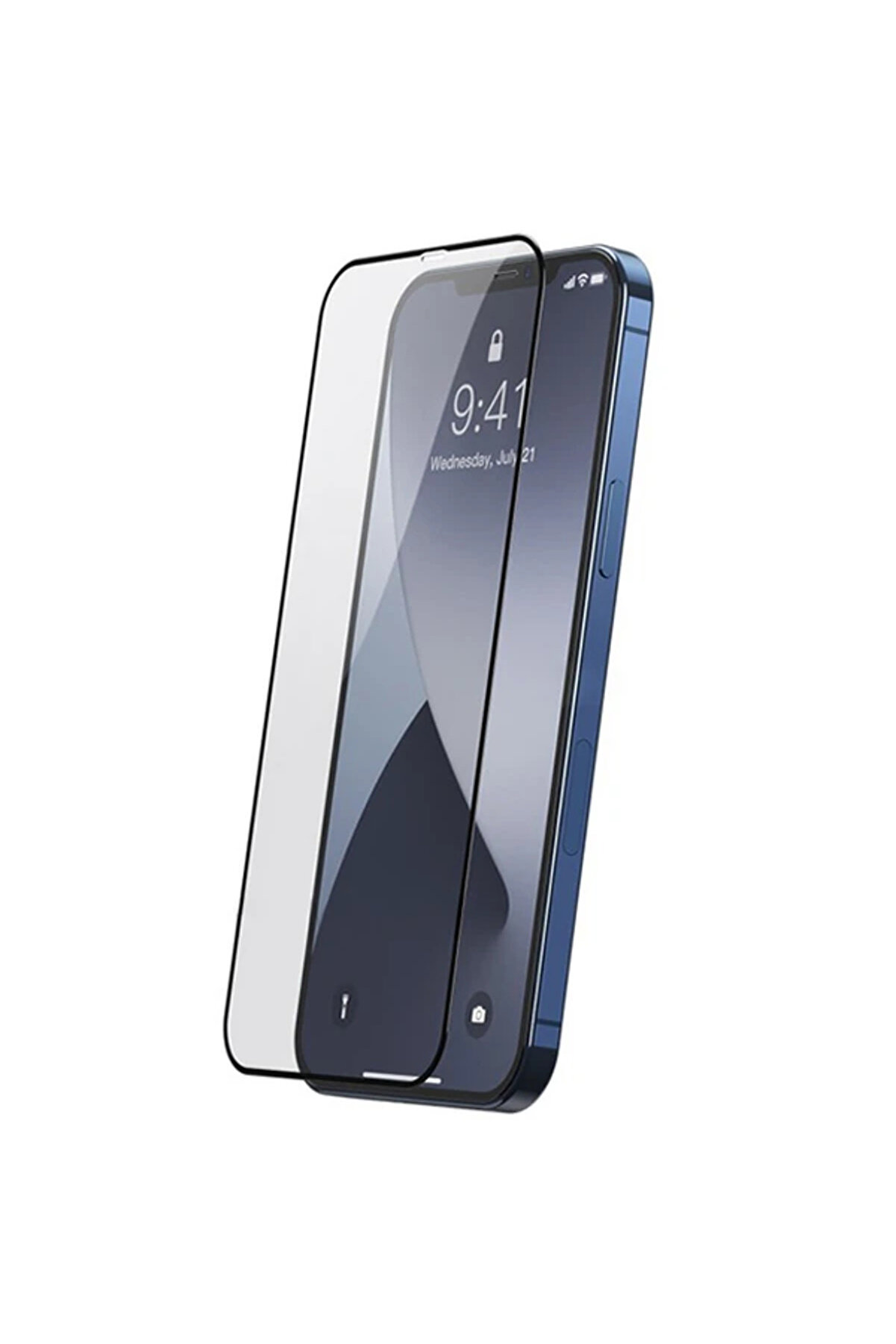 CepteToptan İPhone 12 Mini Ekran Koruyucu 0.3MM Full Anti Blue Light Tempered Cam Ekran Koruyuc - NOVER1017-61