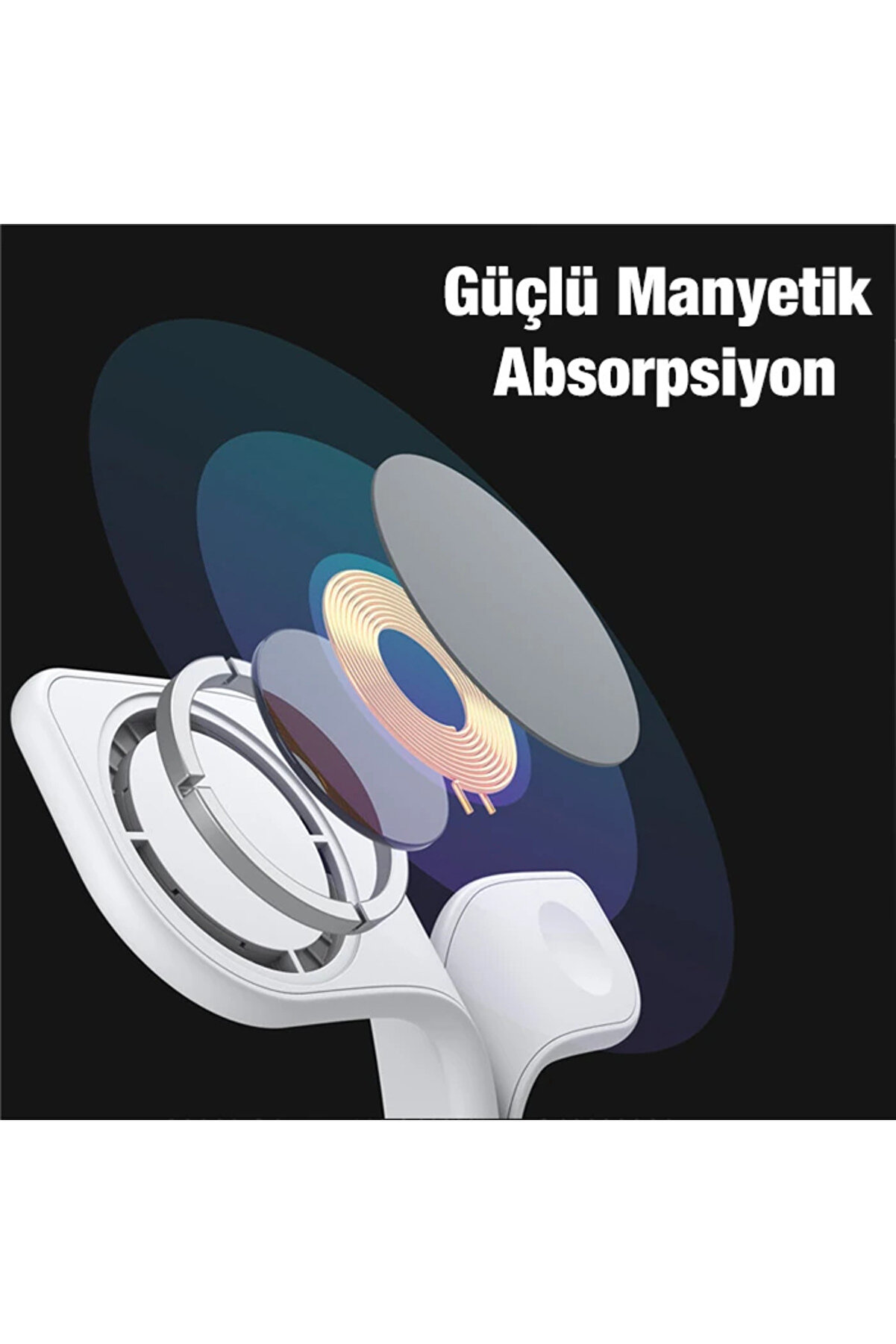Ally 5İn1 İphone 15-14-13-12 Apple Watch Tutucu Kablosuz Şarj İstasyonu Hızlı Ş - Gms8529-1744