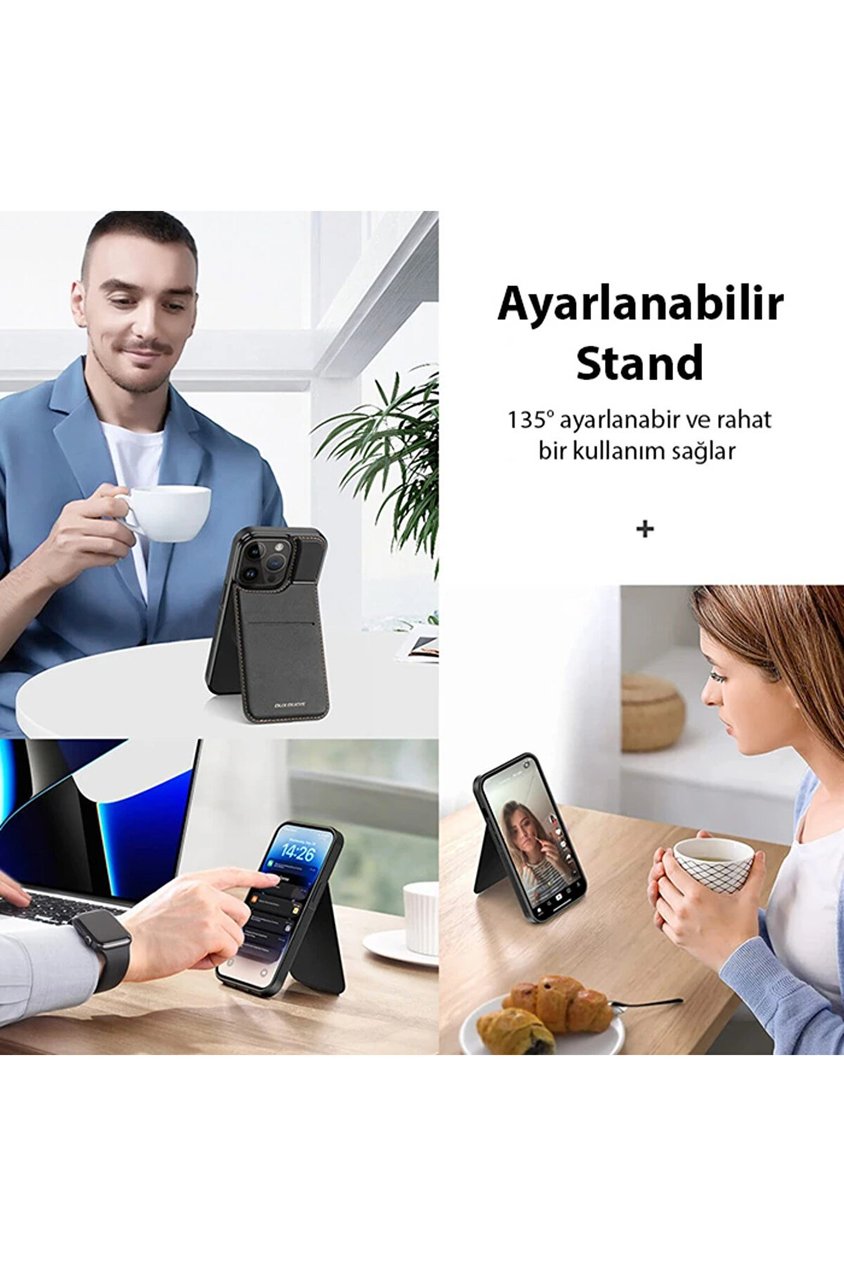 Dux Duci̇s İphone 13 Pro Rafi̇ Seri̇es Magsafe Premi̇um Deri̇ Kılıf-(1903) - Dropx3396-1850