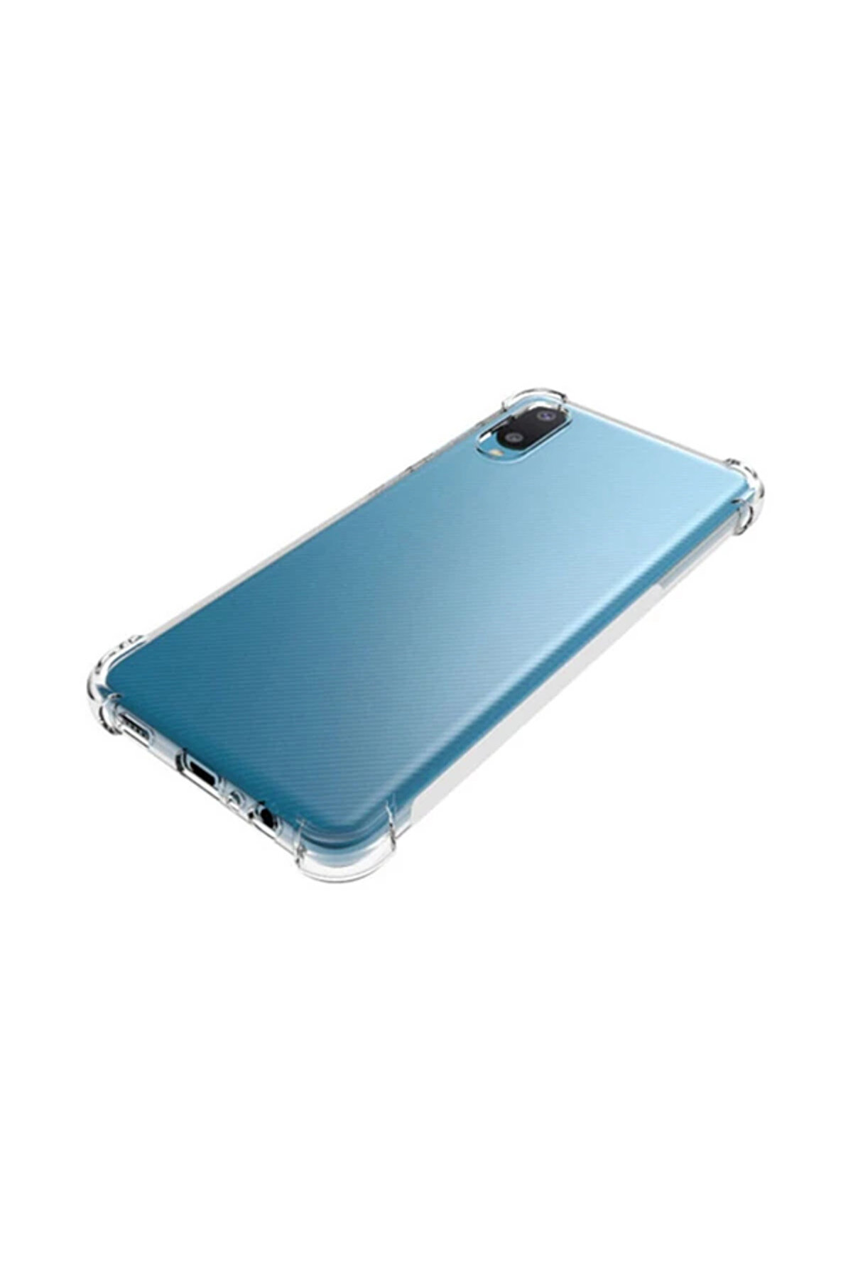 Mrpurple Sm Galaxy A02 - M02 Anti̇-Drop Shockproof Darbe Emi̇ci̇ Si̇li̇kon Kılıf-(5775)