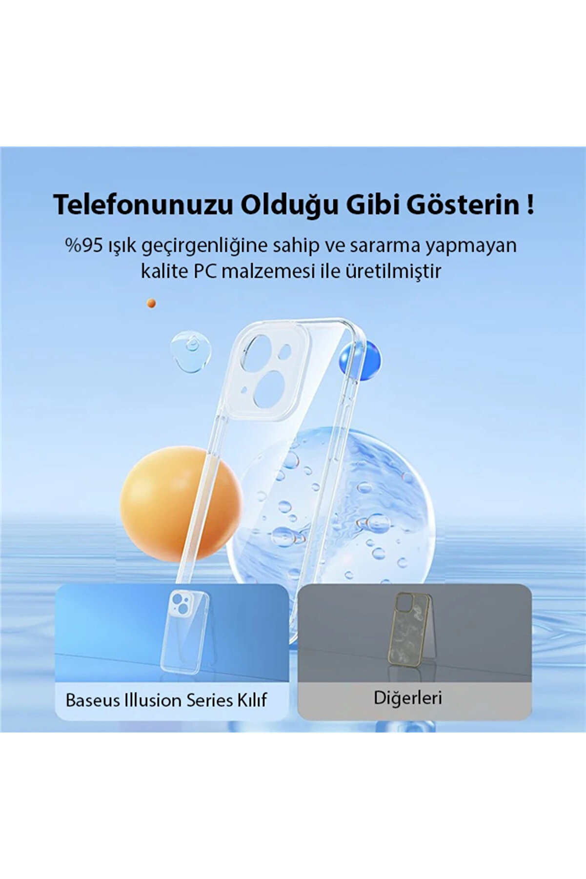 Illusi̇on Seri̇es İphone 14 Plus 6.7 Si̇li̇kon Kılıf + Tempered Ekran Koruyucu + 4 - Dropx2019-8541