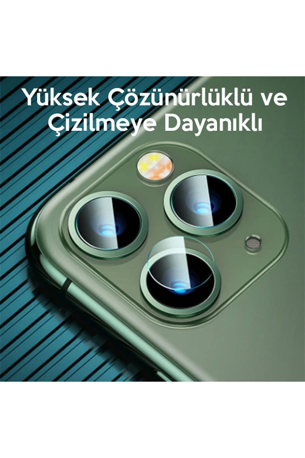 İphone 11 Pro 11 Pro Max Tempered Kamera Lens Koruma Camı 2Set-(5775) - Gms1035-6787