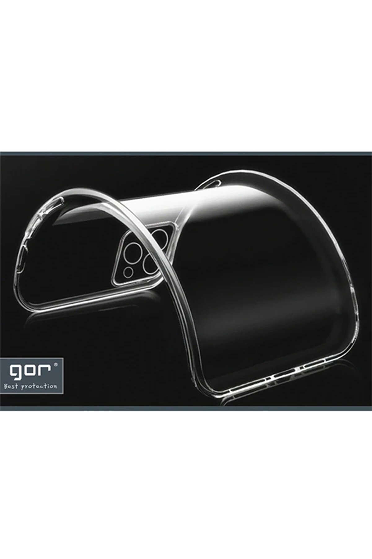 Gor İphone 11 Pro 5.8 İnch (2019) Kamera Korumalı Şaffad Si̇li̇kon Kılıf-(5775) - Gms9971-6044