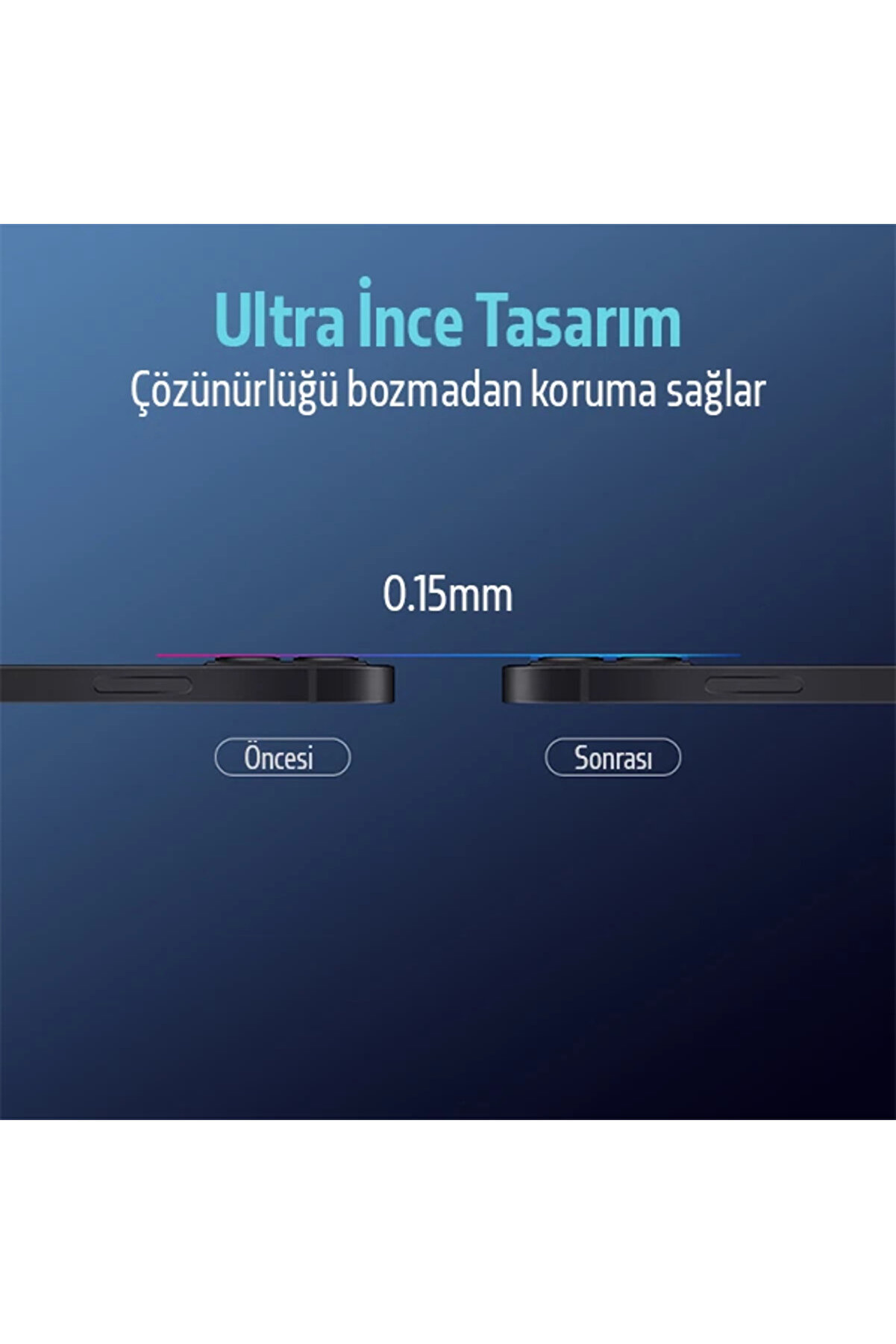 Ally İphone 12 6.1 3D Full Tempered Glass Cam Kamera Koruyucu-(1903) - Dropx1132-6135