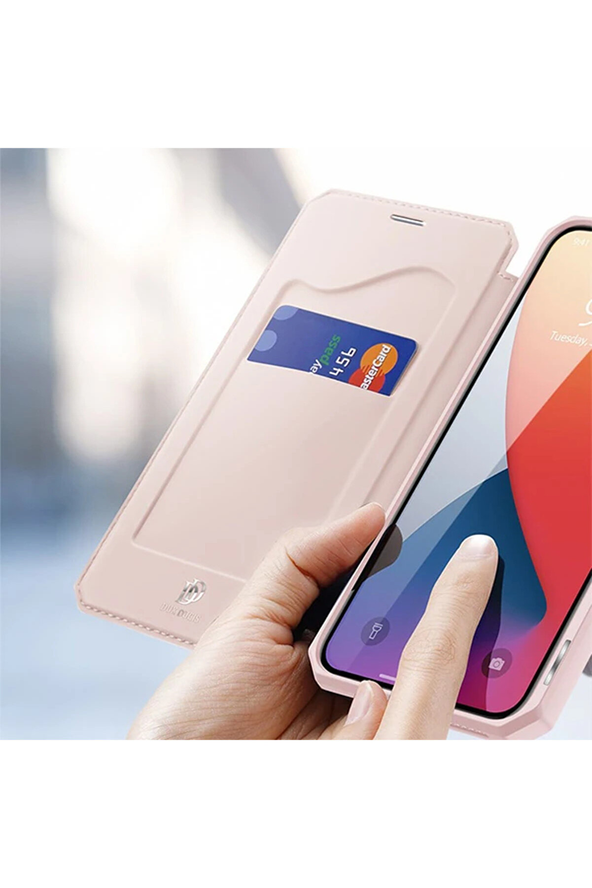 Dux Duci̇s İphone 12/12 Pro Kılıf Mıkantıslı Kapaklı Fli̇p Cover Kılıf Sk - Dropx2385-4606