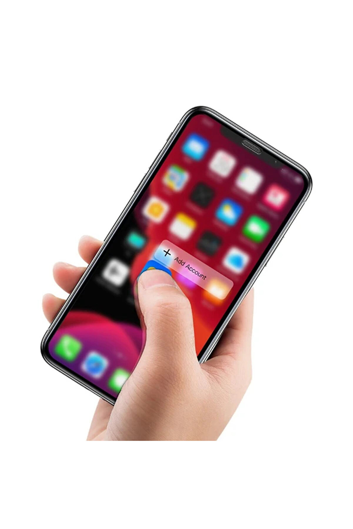 İphone 11 Pro/ Xs/X 023Mm Anti̇ Spy &Ccedil;er&ccedil;eveli̇ Tempered Cam Ekran Koruyucu-(190 - Dropx2291-2302