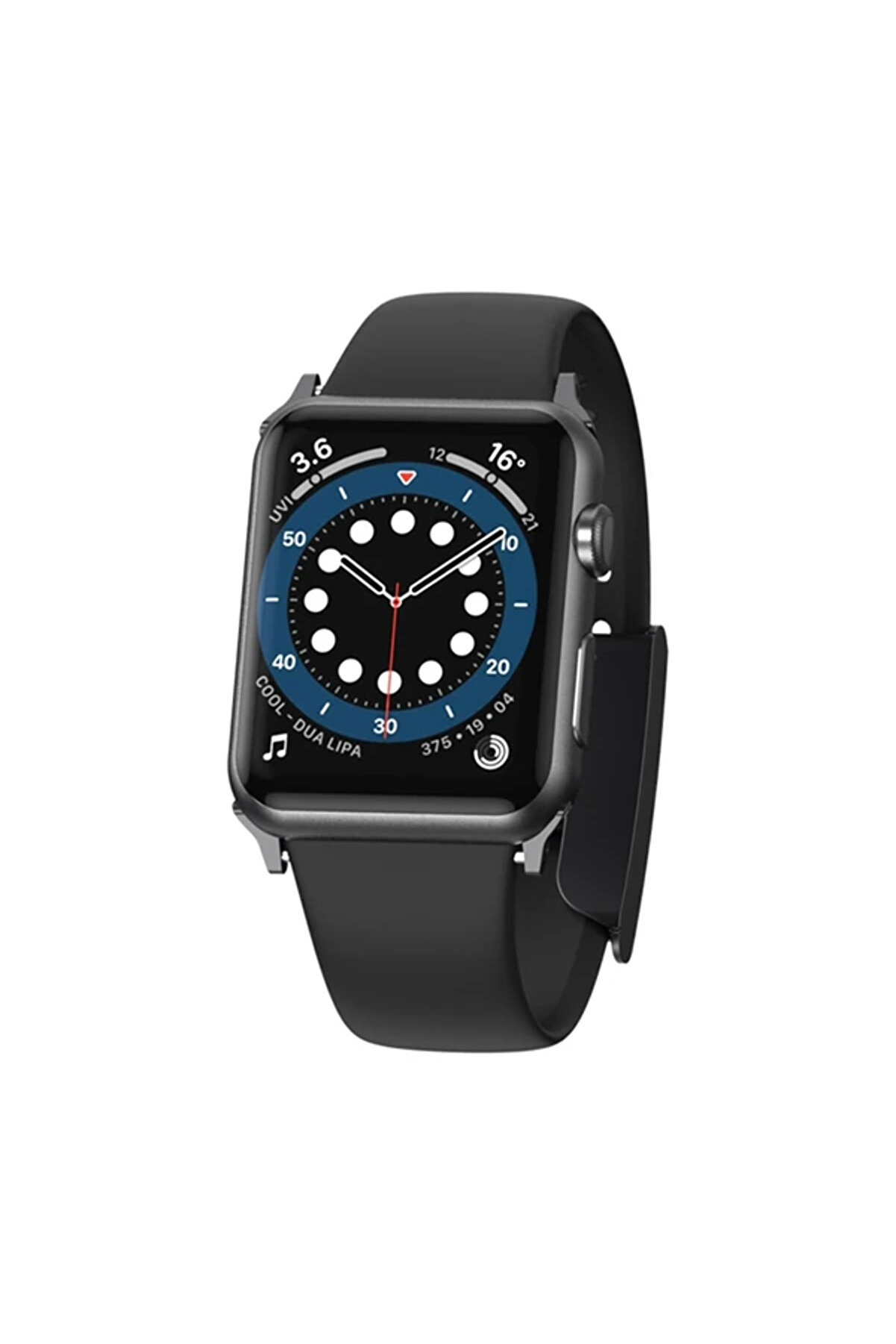 CepteToptan Slip-Thru Apple Watch Ultra 49mm 7-8 45mm 6-5-4 44mm Silikon Kordon Kayış 3-2- - DROPX6427-5438