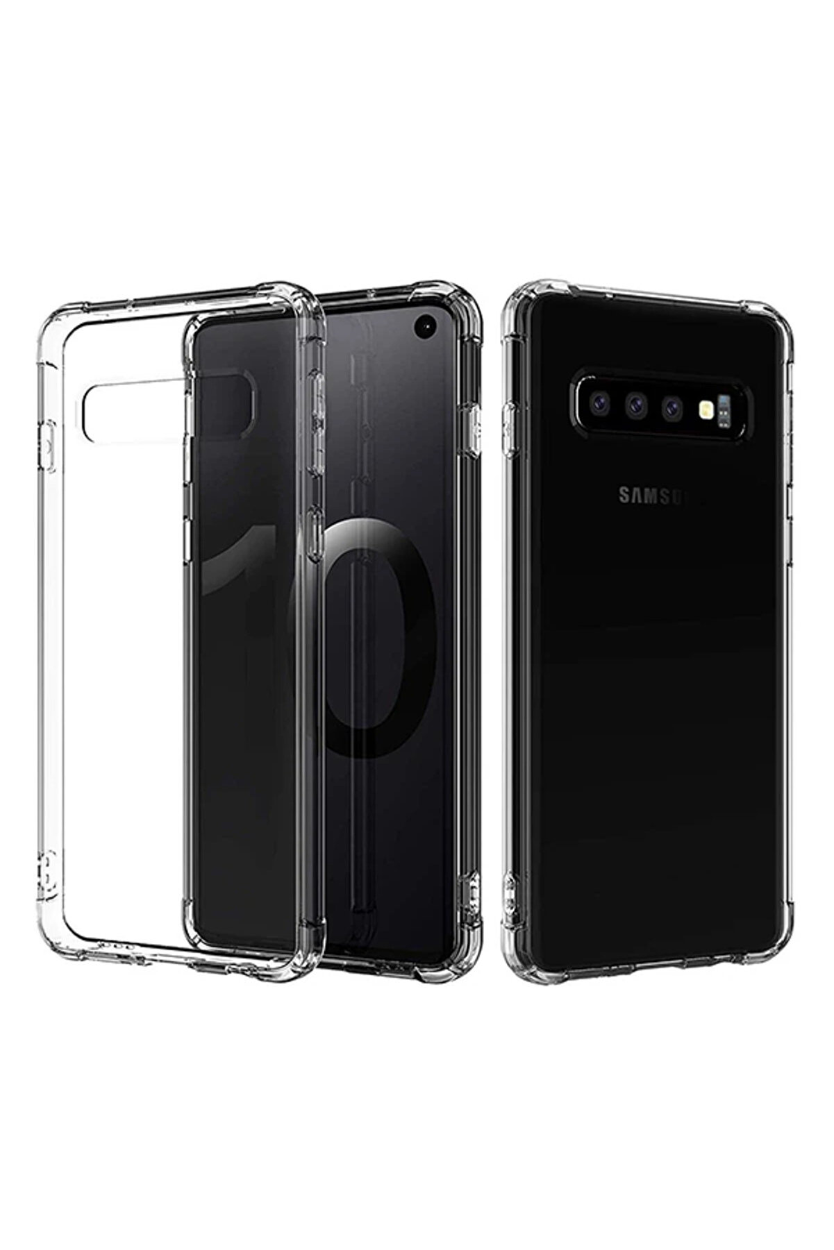 gizmurstore Ally Sm Galaxy S10 Anti-Drop Darbe Emici Silikon Kılıf-(5775) - GMS2384-1192