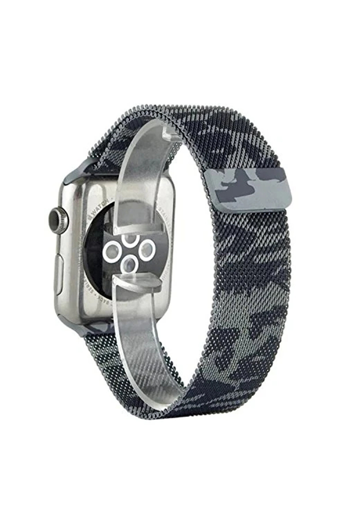 Ally Apple Watch 7-8 45Mm 6-5-4 44Mm Kayış Kordon Metal Mi̇lano Loop Kamuflaj 3 - Dropx2458-1444