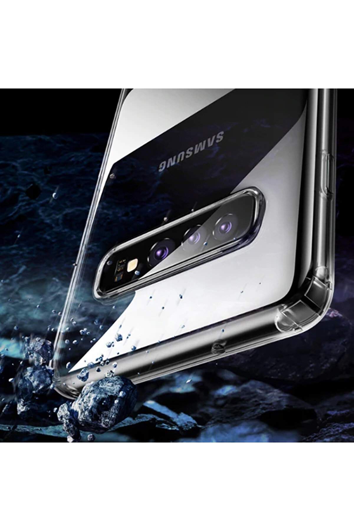 Galaxy S10 Si̇mple Ultra İnce Kamera Korumalı Si̇li̇kon Kılıf-(5775) - Gms8149-9499