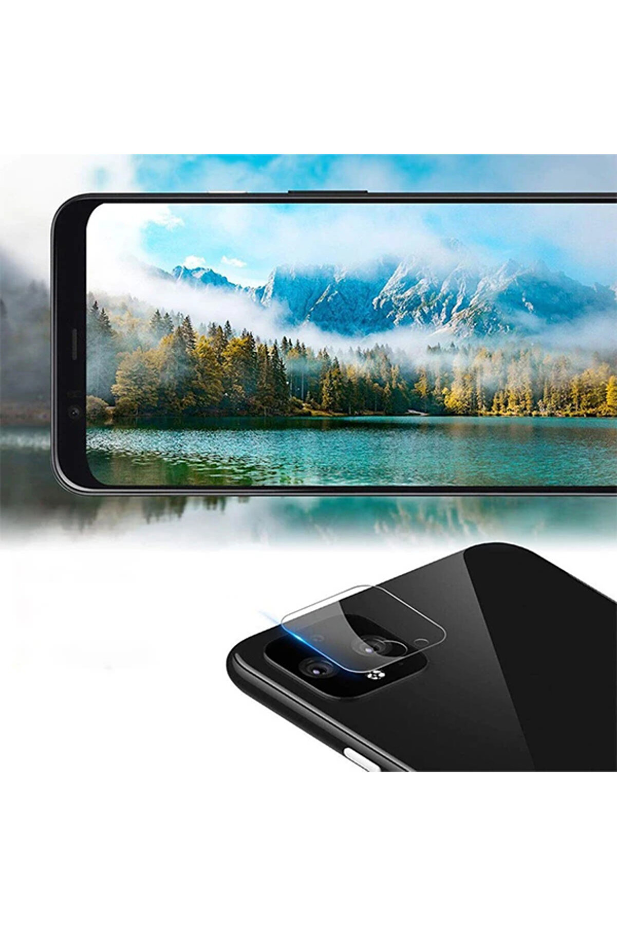 Google Pi̇xel 4Xl Tempered Kamera Koruyucu Kırılmaz Cam-(1903) - Dropx9021-9195