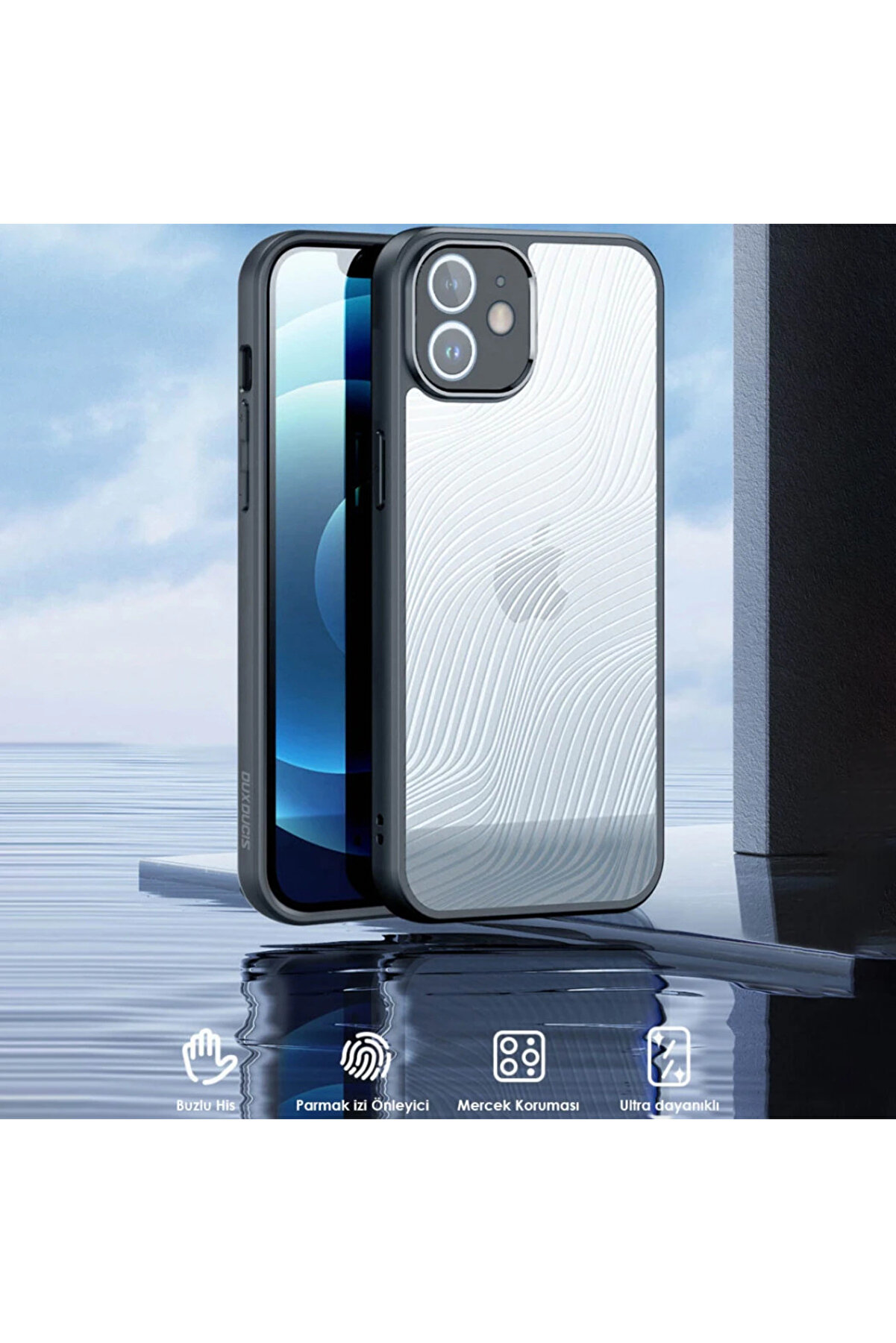 Dux Duci̇s İphone 12 Ai̇mo Seri̇es Premi̇um Buzlu Sert Pc-Tpu Kılıf-(1903) - Dropx8823-5814