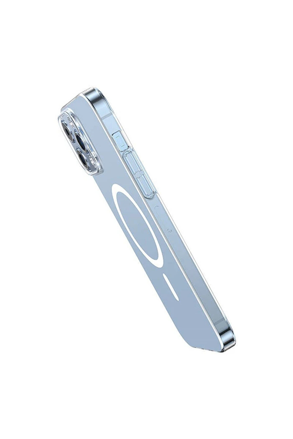 Crystal İphone 13 Pro Max 6.7 Magsafe Si̇li̇kon Kılıf + Tempered Ekran Koruyucu - Dropx8166-4642