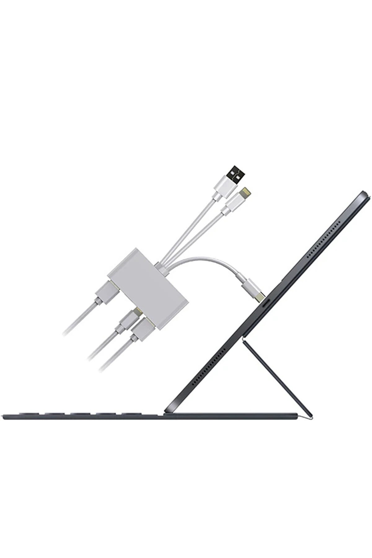 Ally 3 İn1 İphone+Usb C+ Usb A Kamera Okuyucu Kart Okuyucu-(1903) - Ckpg8160-3464