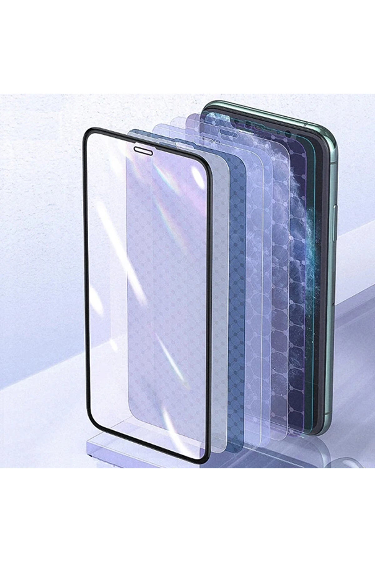 0.25Mm İphone 11 3D Curved Full Anti̇ Blue Ekran Koruyucu Xr-(5775) - Gms8675-2813