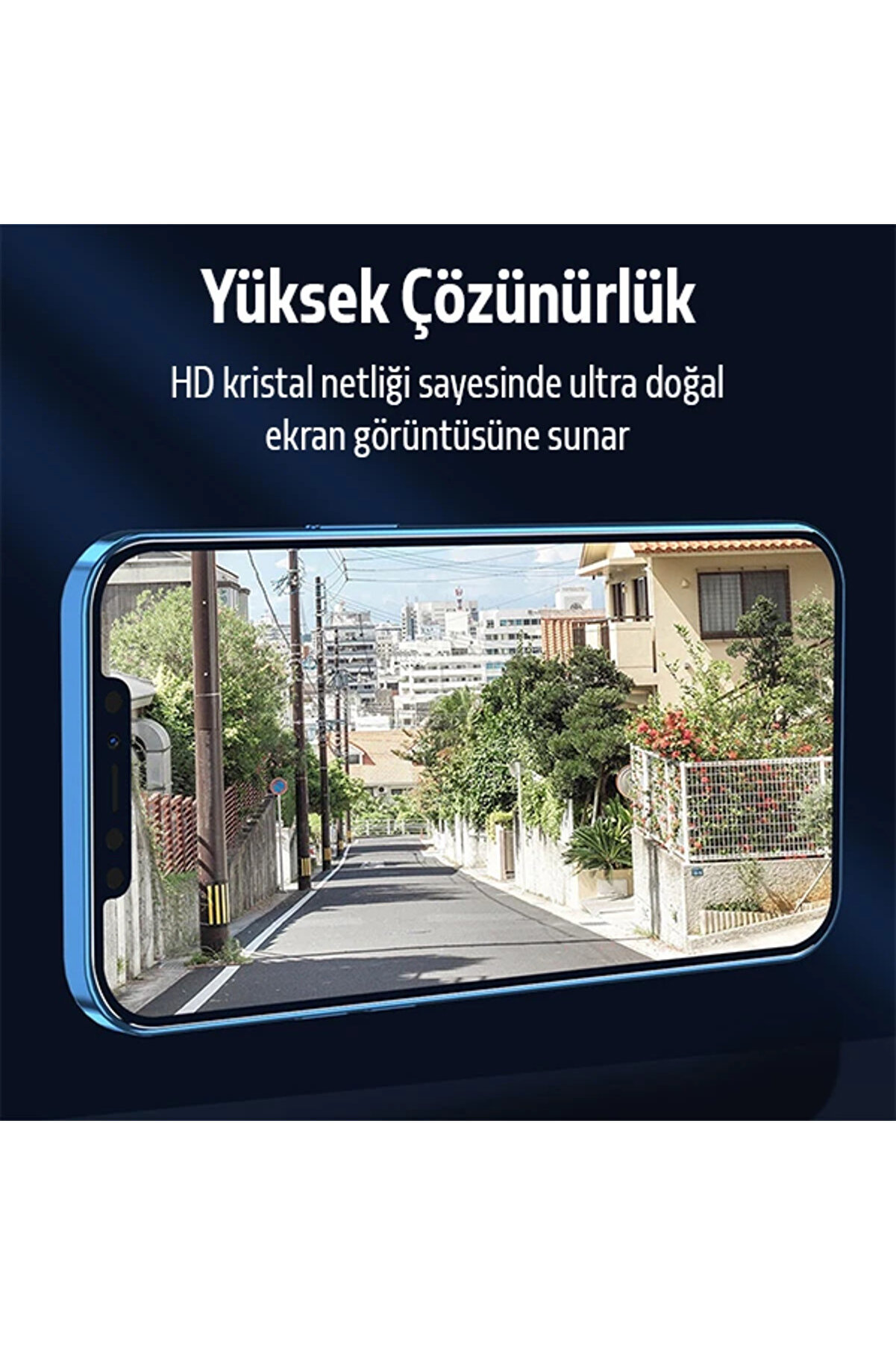 Ally İphone 12 Pro Max 5D Kavi̇sli̇ Full Tempered Cam Ekran Koruyucu-(1903) - Gnyls5512-4434