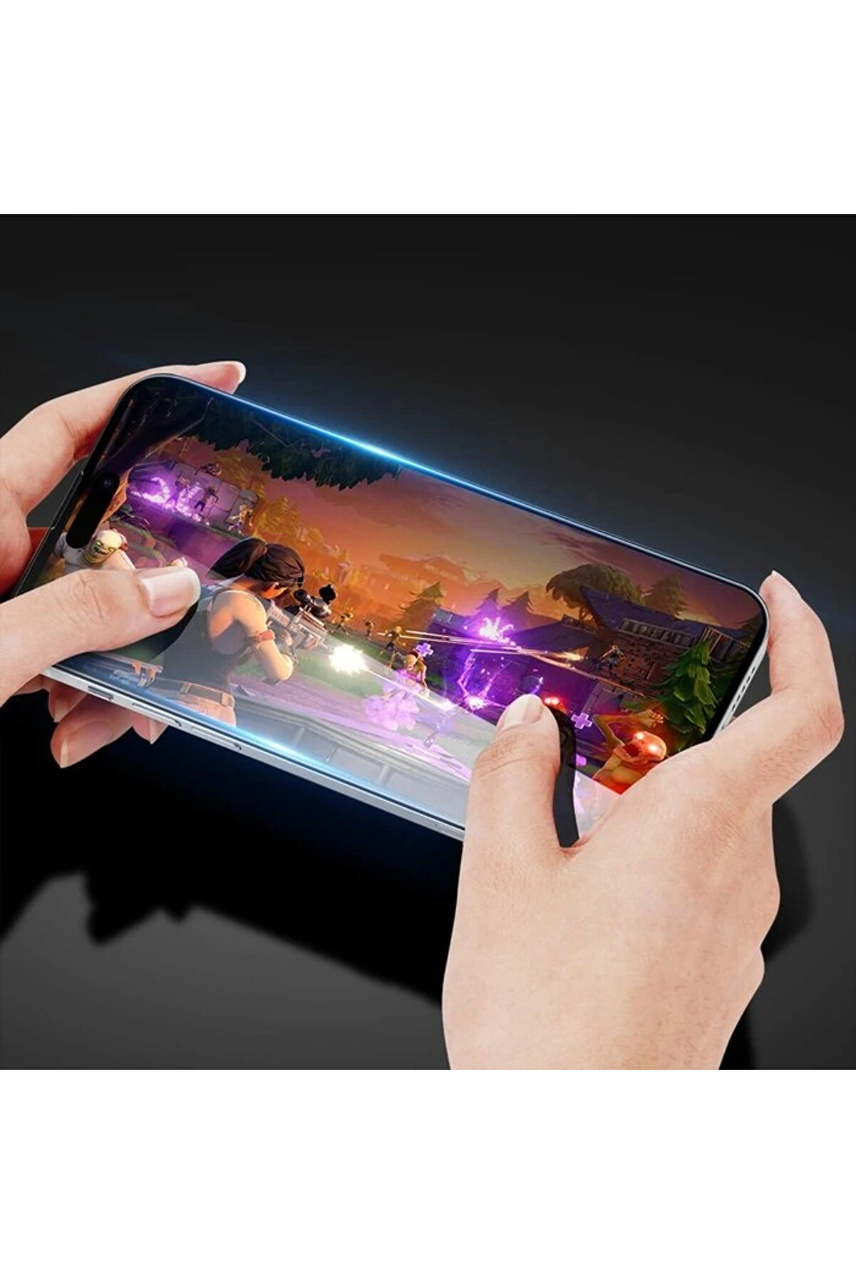 Dux Duci̇s İphone 15 Pro Max Full Kaplama Tempered Cam Ekran Koruyucu-(5775) - Gms7458-1703