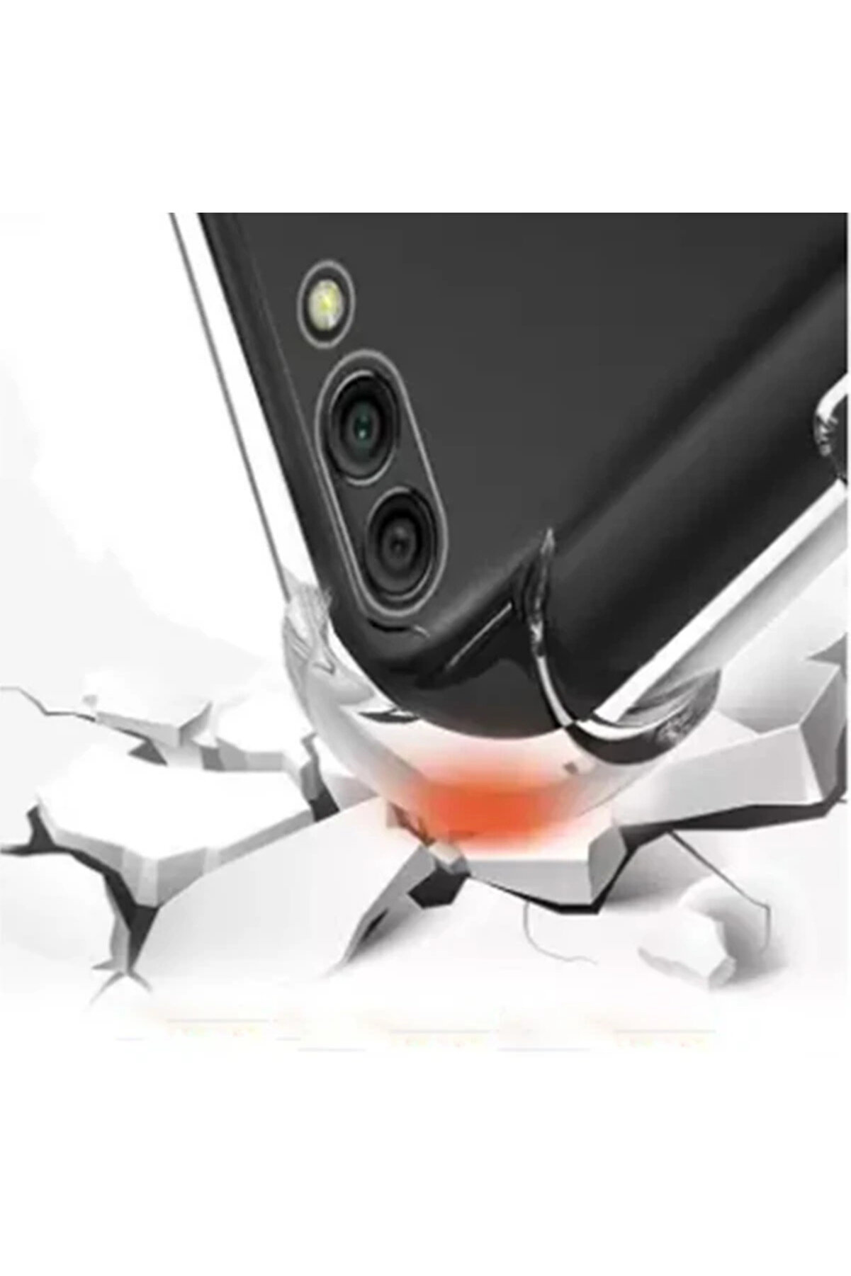 Huawei̇ Y9 2018 Anti̇-Drop Darbe Emi̇ci̇ Si̇li̇kon Kılıf-(5775) - Gms2393-9978