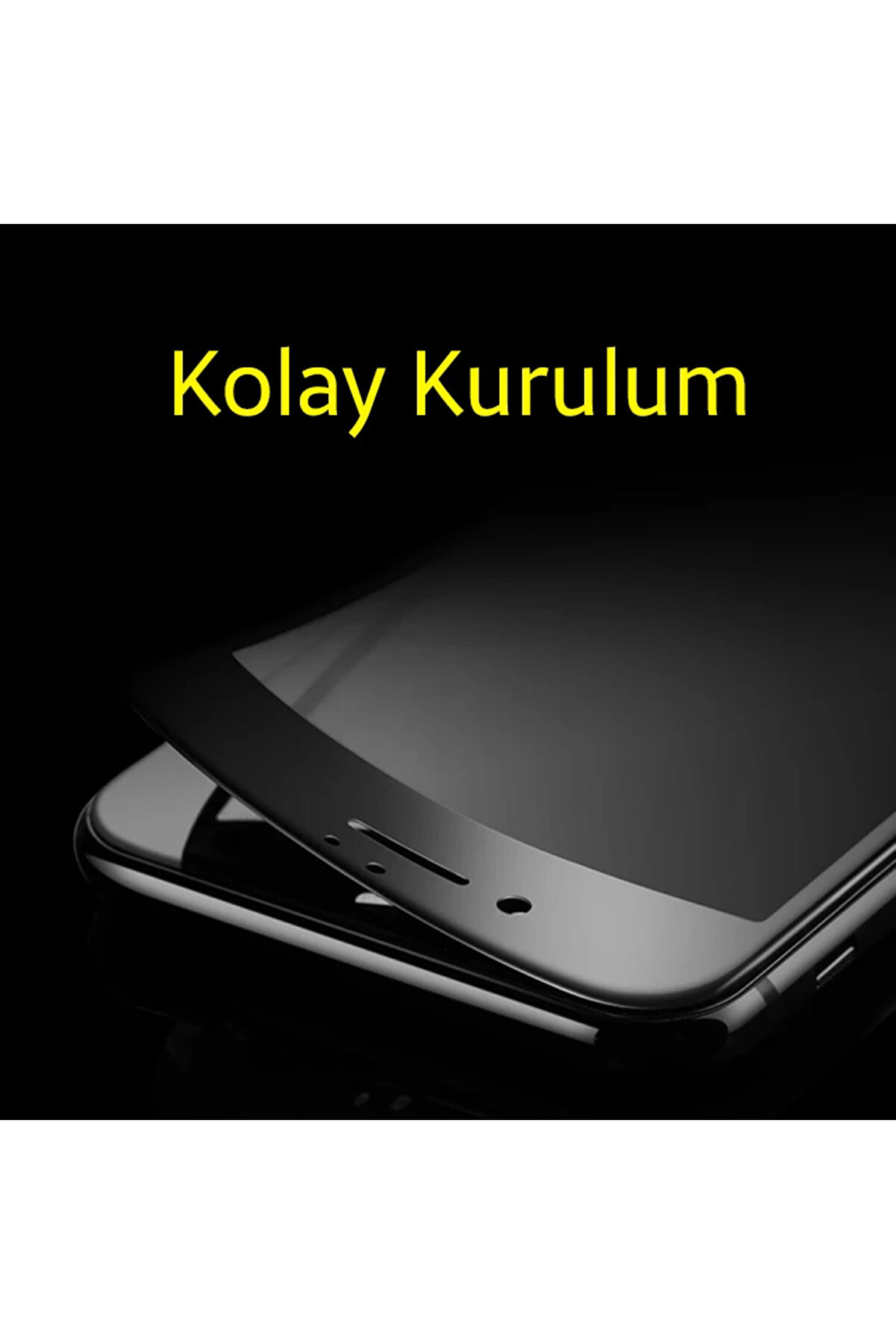 İphone Se3-Se2 İphone 8-7 3D Full Pri̇vacy Gi̇zli̇li̇k Kırılmaz Cam Ekran Koruyucu-(5 - Gms6965-8813