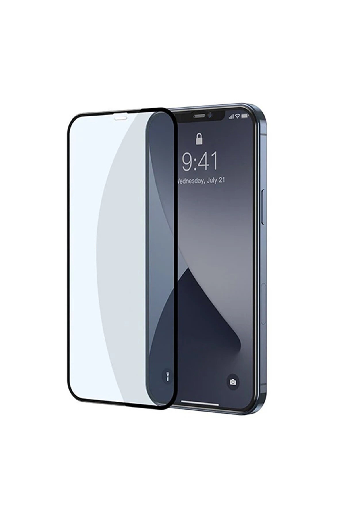 gizmurstore İPhone 12-12 Pro 0.3MM Full Anti Blue Light Tempered Cam Ekran Koruyucu 2Adet Set-( - GMS9618-1821