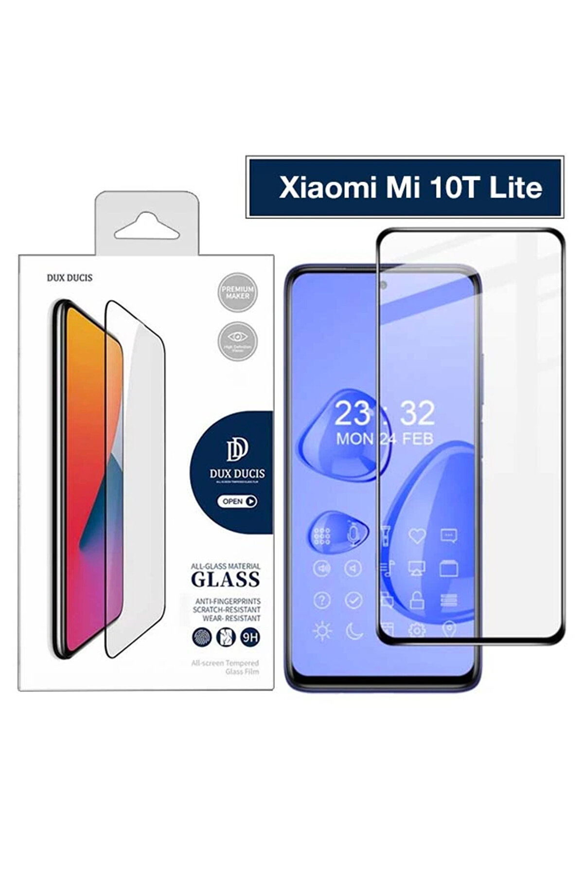 gizmurstore Dux Ducis Xiaomi Mi 10T Lite Tempered Cam Ekran Koruyucu 9D Full Kaplama-(5775) - GMS2519-1728