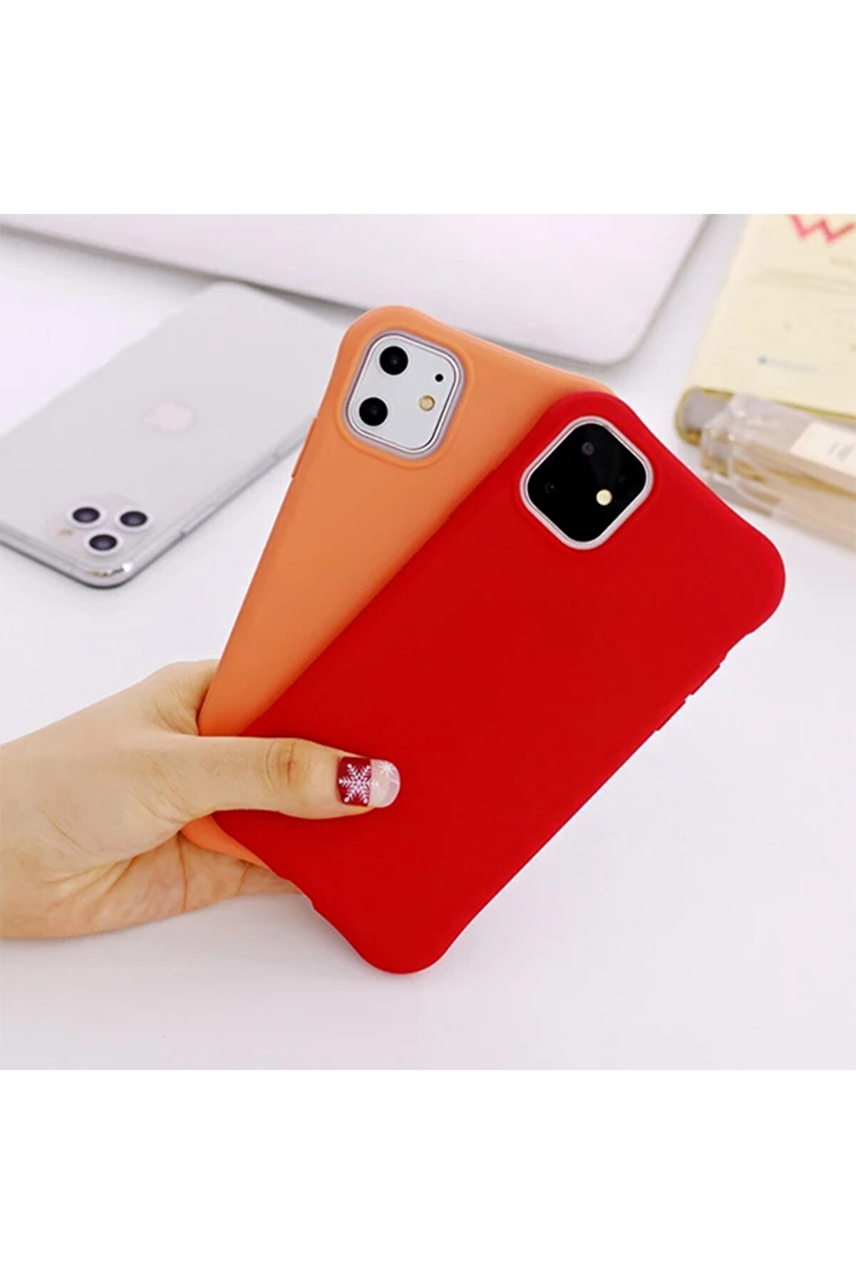 Ally İphone 11 Pro 5.8 İnch Shockproof Tpu Soft Sli̇m Si̇li̇kon Kılıf-(5775) - Gms1121-1628