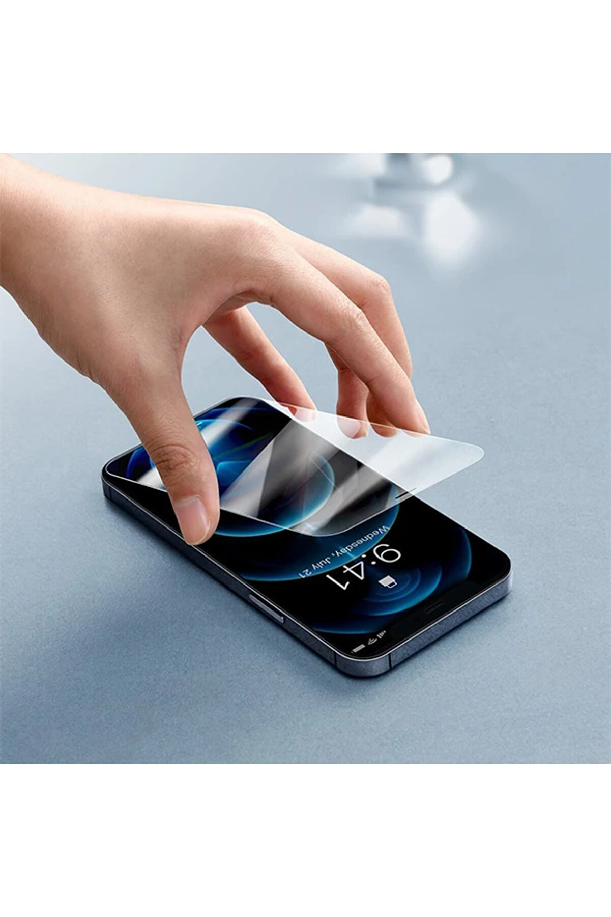 İphone 12 Pro Max 6.7 0.3Mm Hd Anti̇-Drop Tempered Kırılmaz Cam Ekran Koruyucu - Dropx4317-1038