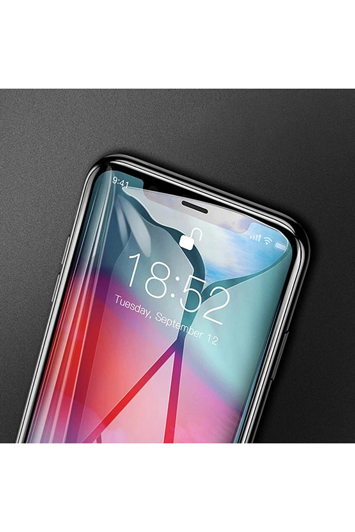 İphone 11 Pro 3D Full Kaplama Kırılmaz Cam Koruyucu Tempered Glass Screen Protect - Aa5450-1655