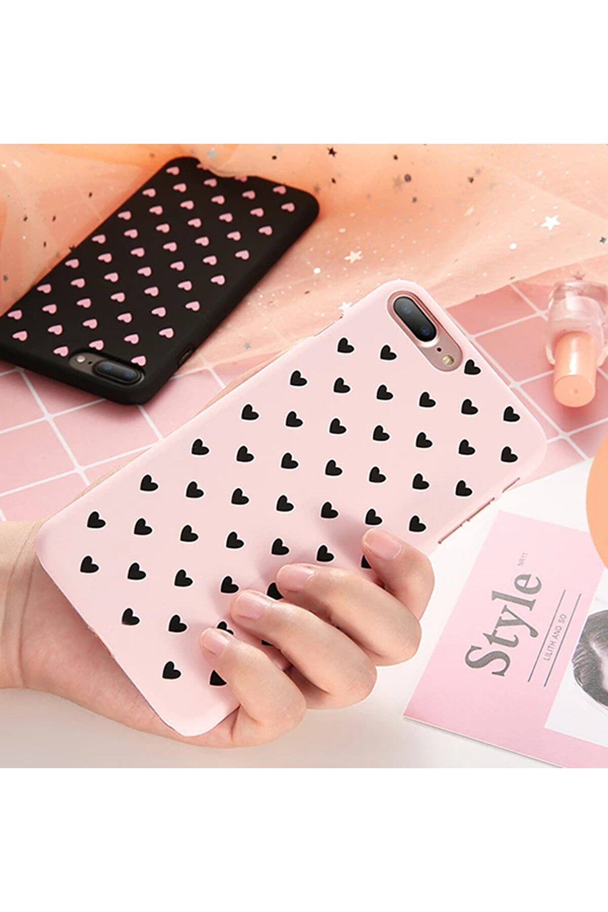 İphone X Xs Çoklu Kalp Premi̇um Pc Kılıf-(5775) - Gms6825-2106