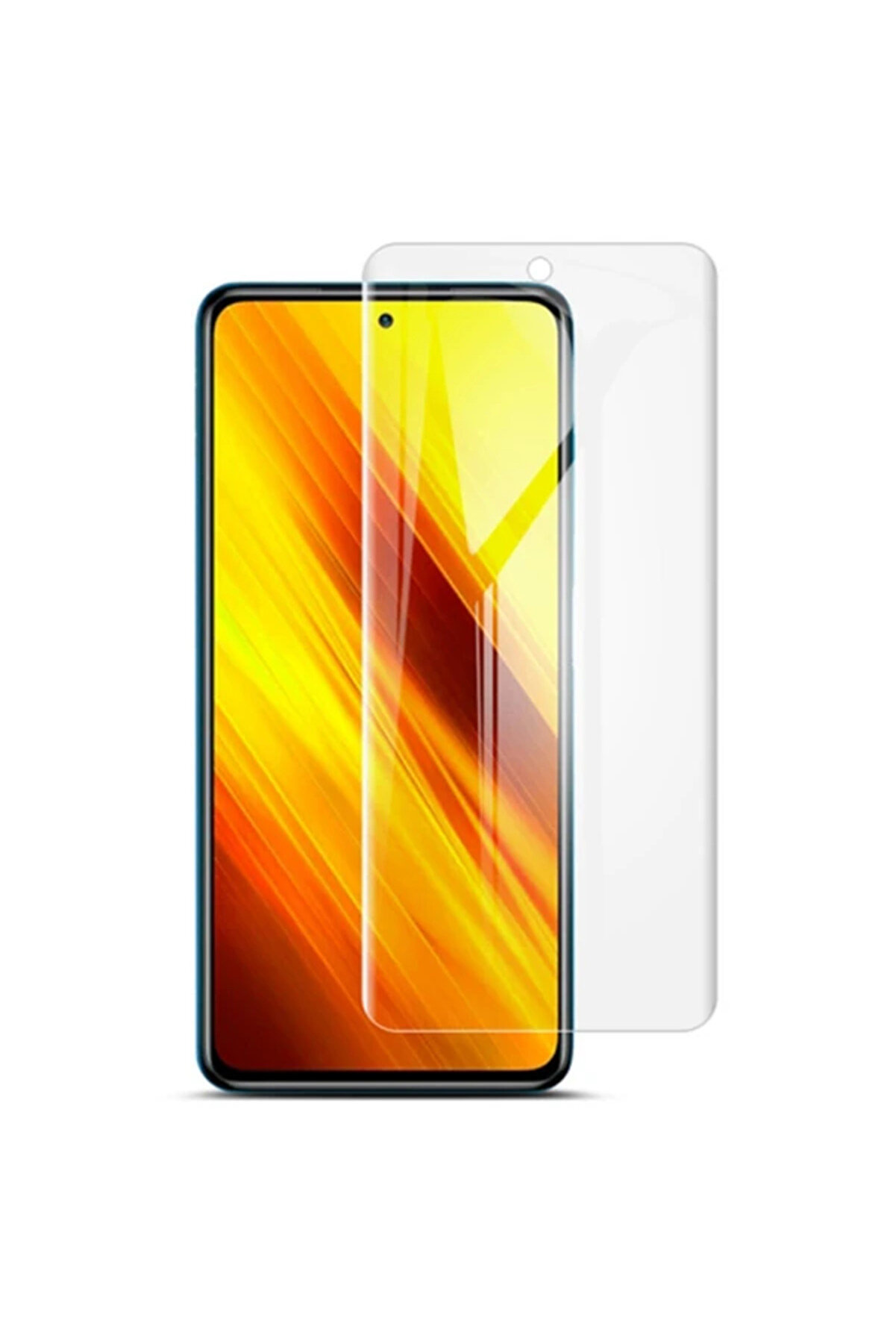 CepteToptan Xiaomi Poco X3 Full Kaplama Hidrojel Film Ekran Koruyucu-(1903) - DROPX3547-5197