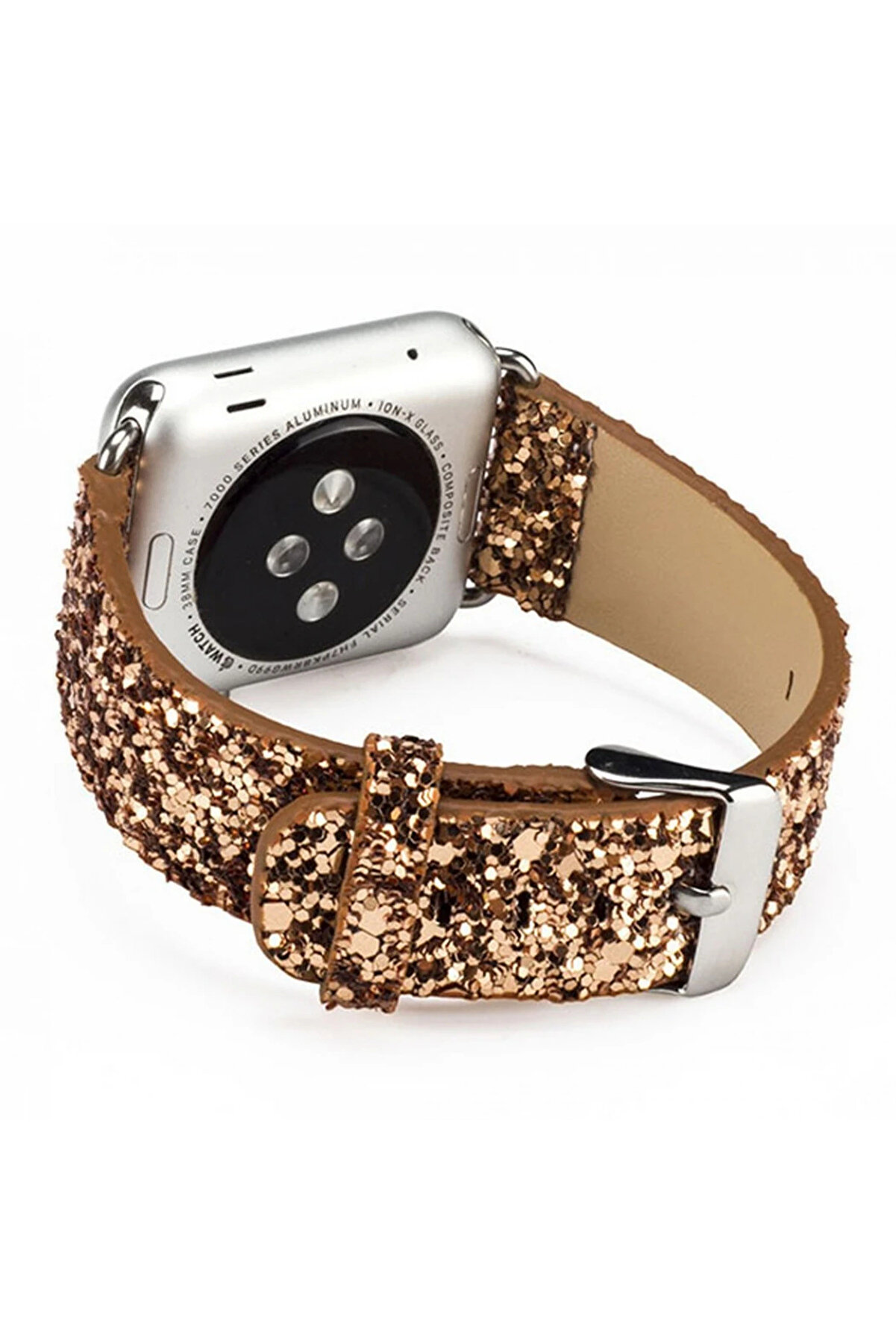 Ally Apple Watch 7-8 45Mm 6-5-4 44Mm Kordon Kayış Deri̇ Si̇m İşlemeli̇ 3-2-1 42 - Dropx7844-7671