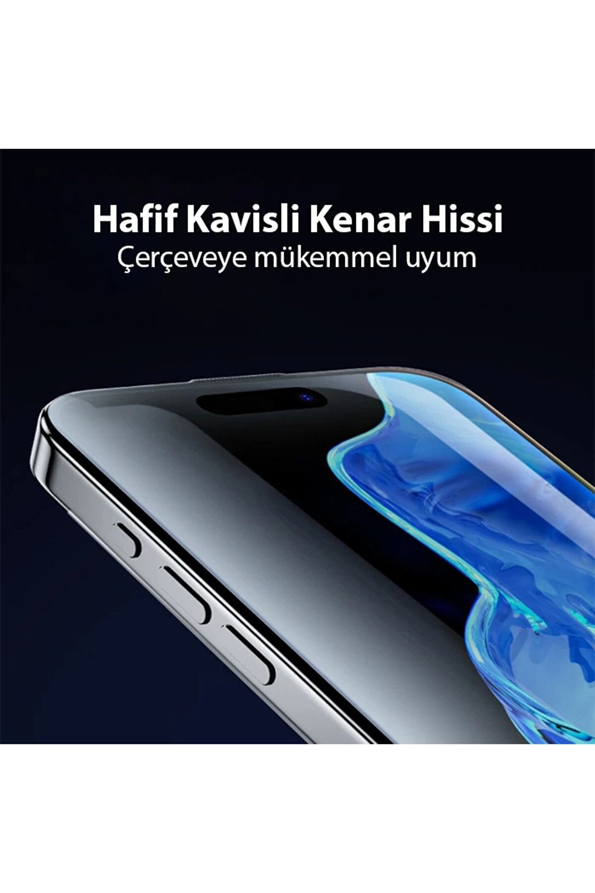 Ally İphone 15 Pro Max Full Hd Kırılmaz Cam Ekran Koruyucu-(5775) - Gms8584-8010