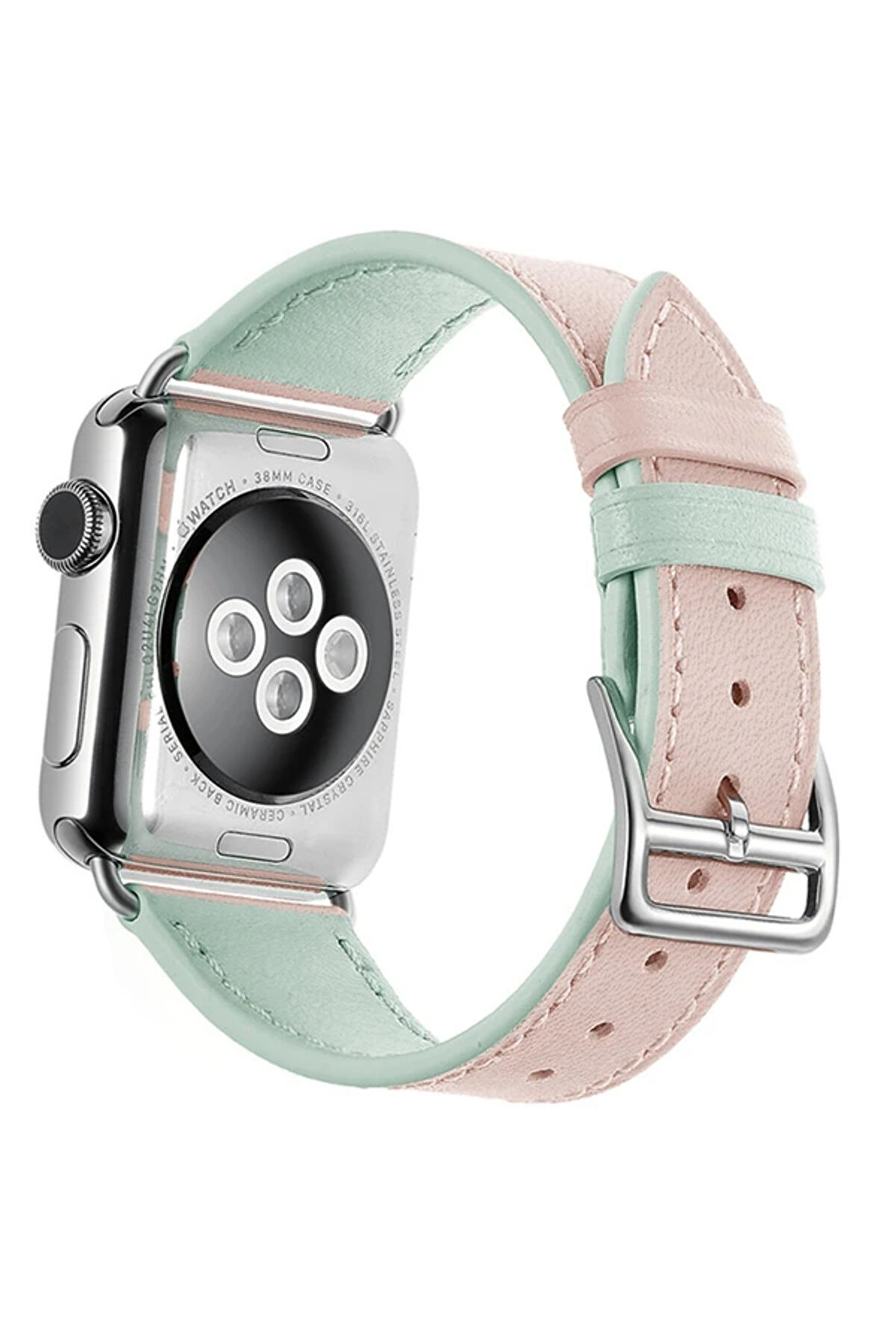 CepteToptan Ally Apple Watch Ultra 49mm 7-8 45mm 6-5-4 44mm Hakiki Deri Kayış Kordon 3-2-1 - DROPX6882-7373